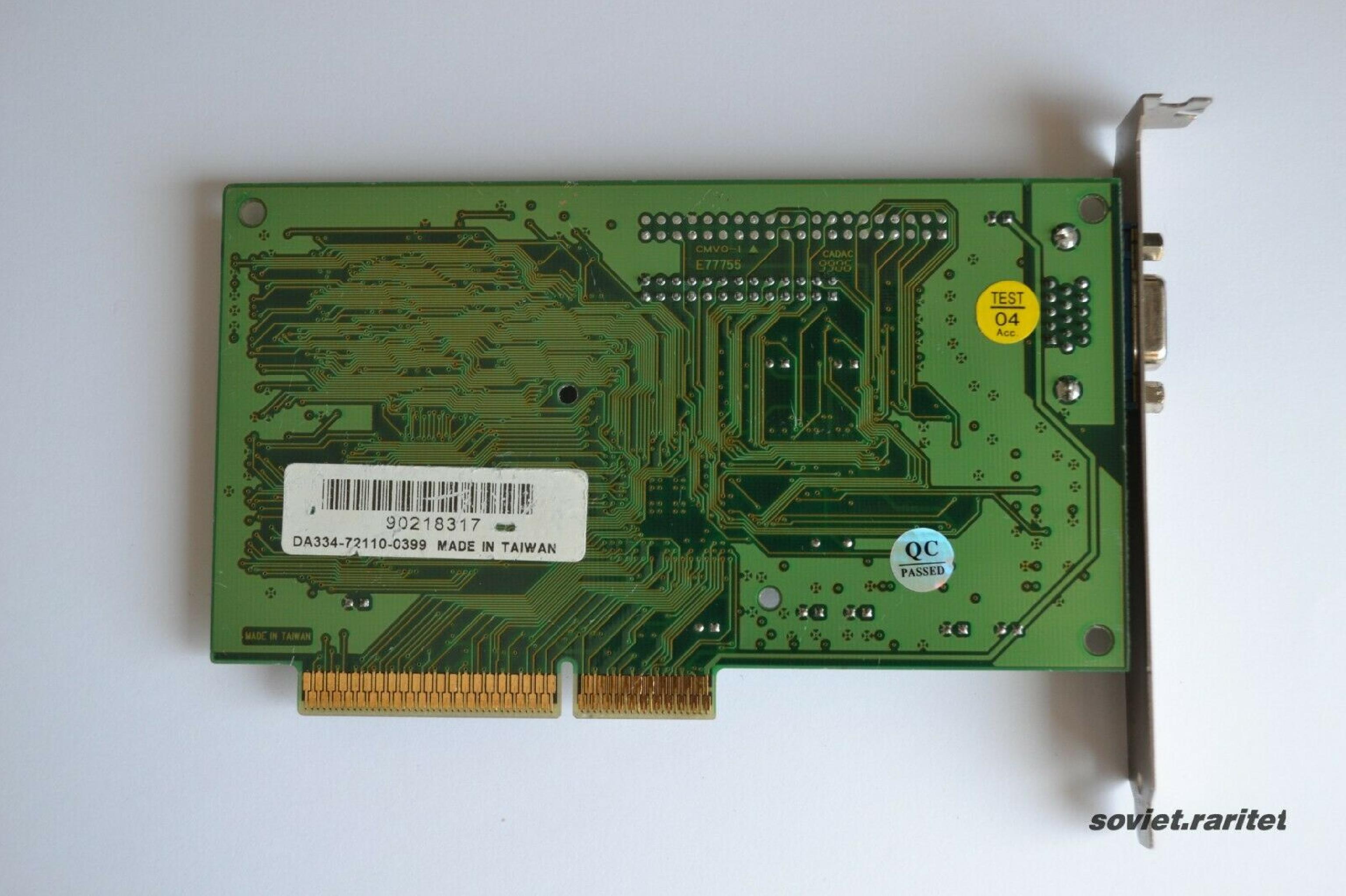 3D LABS PERMEDIA 2V 8MB PCI VIDEO CARD WITH VGA OUTPUT