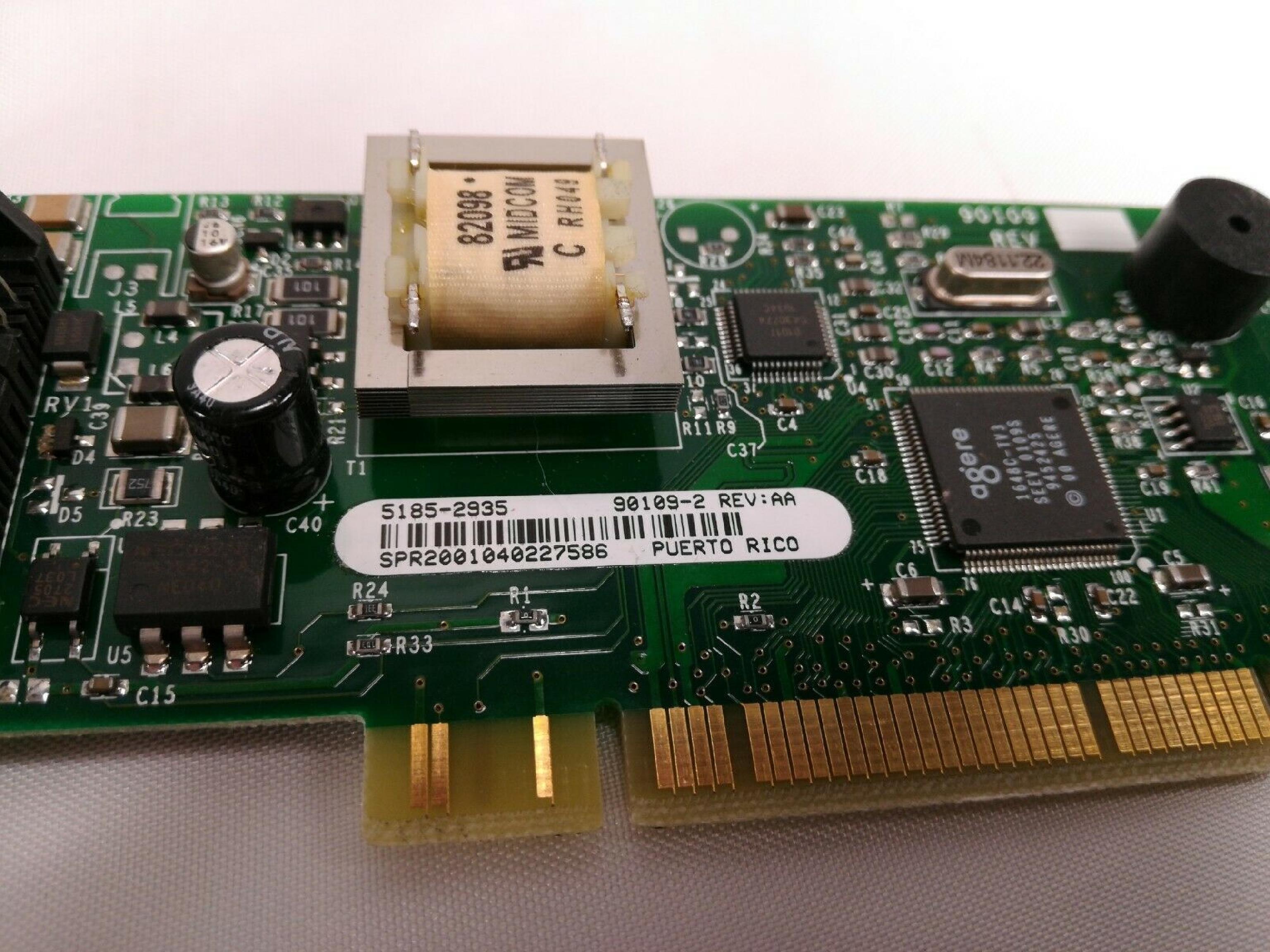 ETON / HEWLETT PACKARD / HP / AGERE 5185-2935 PCI NETWORK CARD MODEM 1648C-TV3