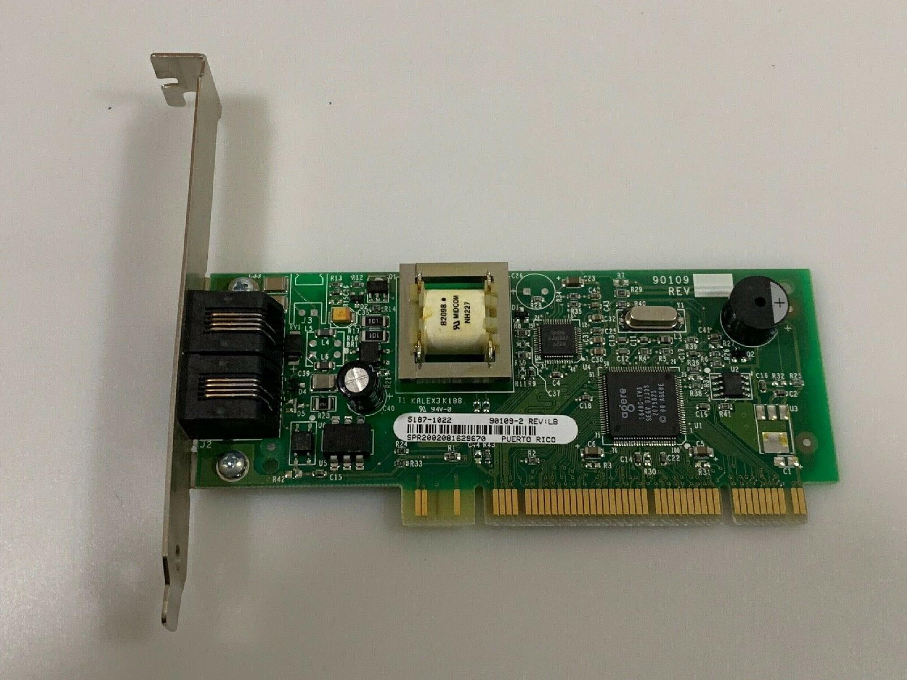 ETON / HEWLETT PACKARD / HP / AGERE 5185-2935 PCI NETWORK CARD MODEM 1648C-TV3