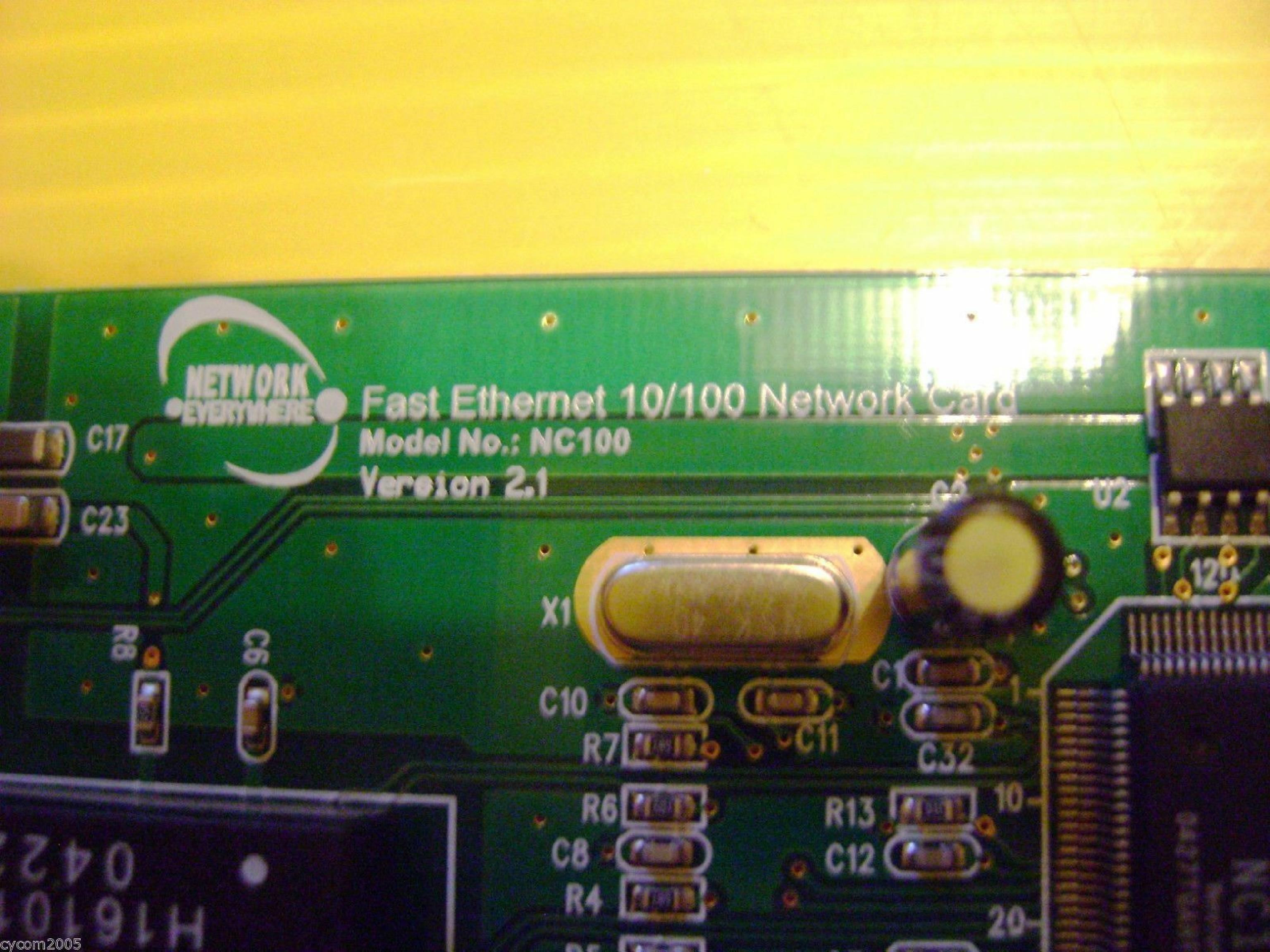 NETWORK EVERYWHERE E570 FAST ETHERNET 10/100 NETWORK CARD