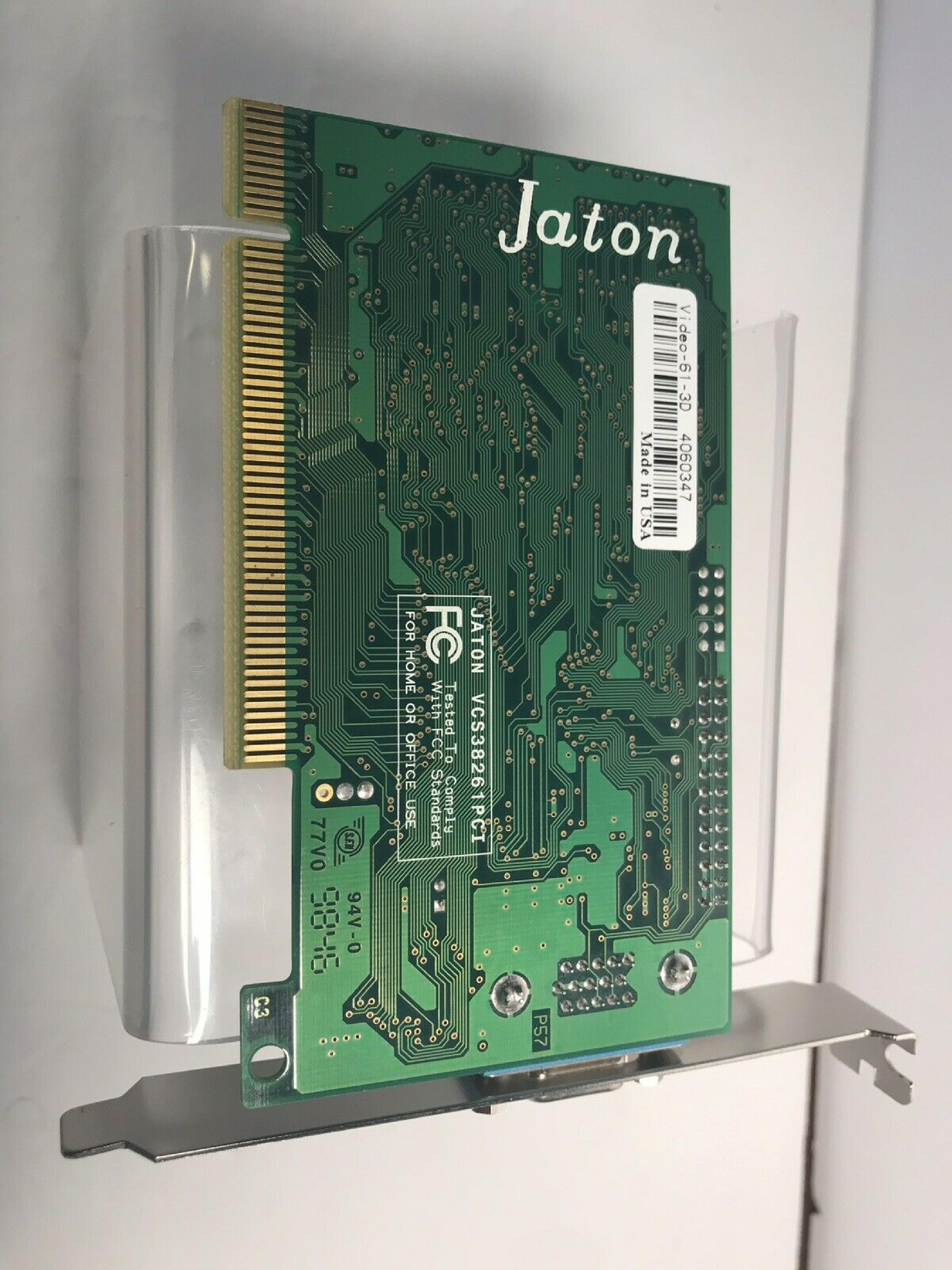 JATON VCS38261PCI 4MB PCI VIDEO CARD WITH VGA OUTPUT S3 VIRGE/GX 86C385