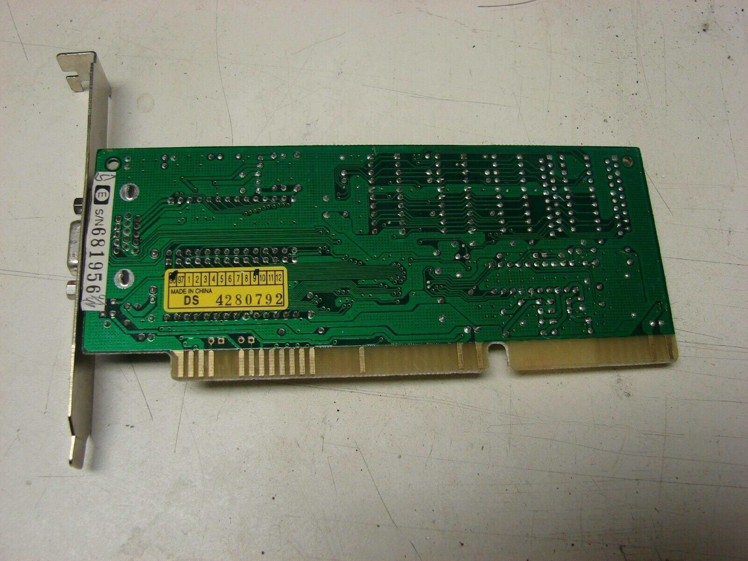 HMC / TURBO HM86314-1B ISA VIDEO CARD WITH VGA OUTPUT 16BIT HM86314Q