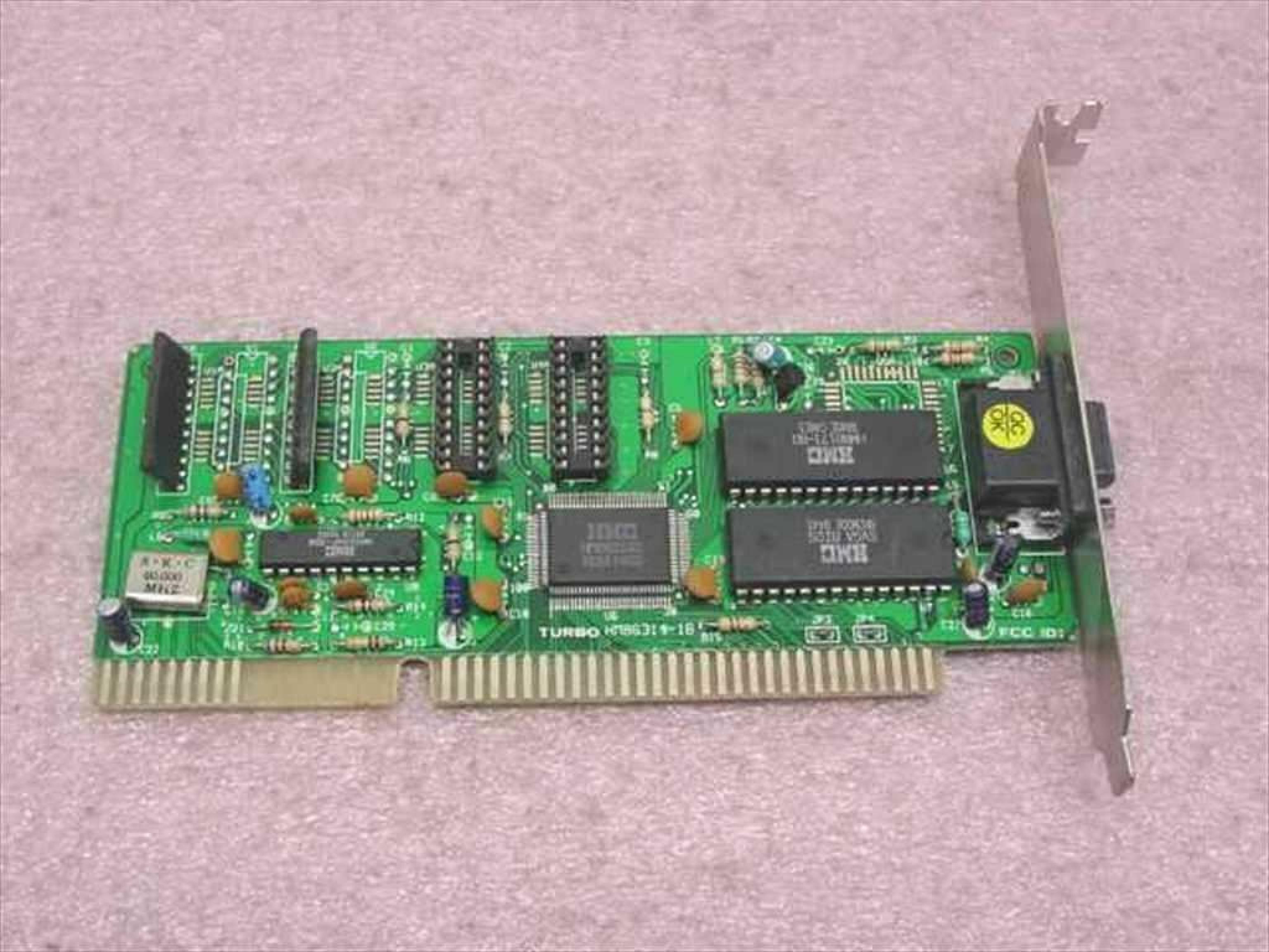 HMC / TURBO HM86314-1B ISA VIDEO CARD WITH VGA OUTPUT 16BIT HM86314Q