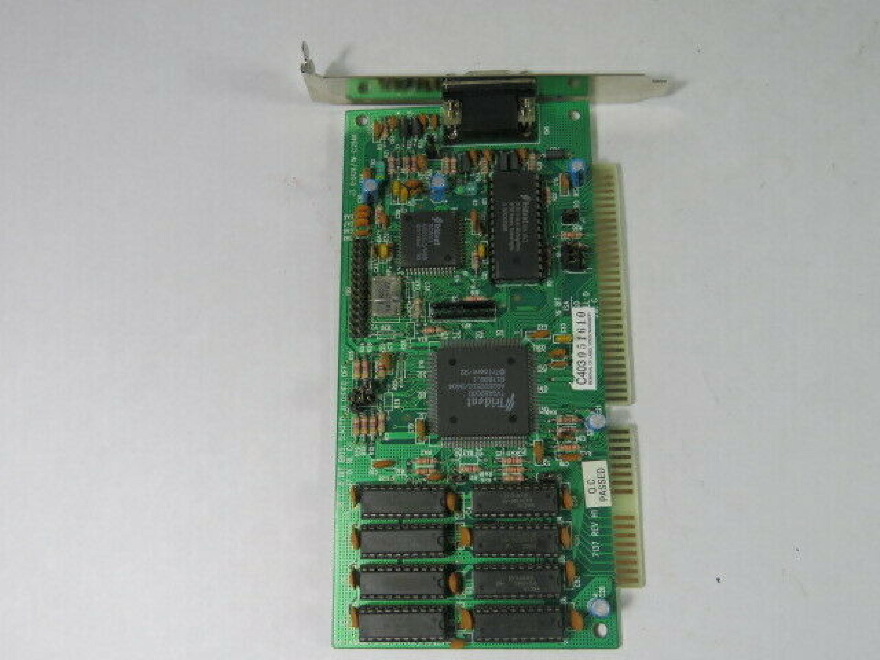 TRIDENT MICROSYSTEMS 7137 16 BIT ISA VIDEO CARD WITH VGA OUTPUT