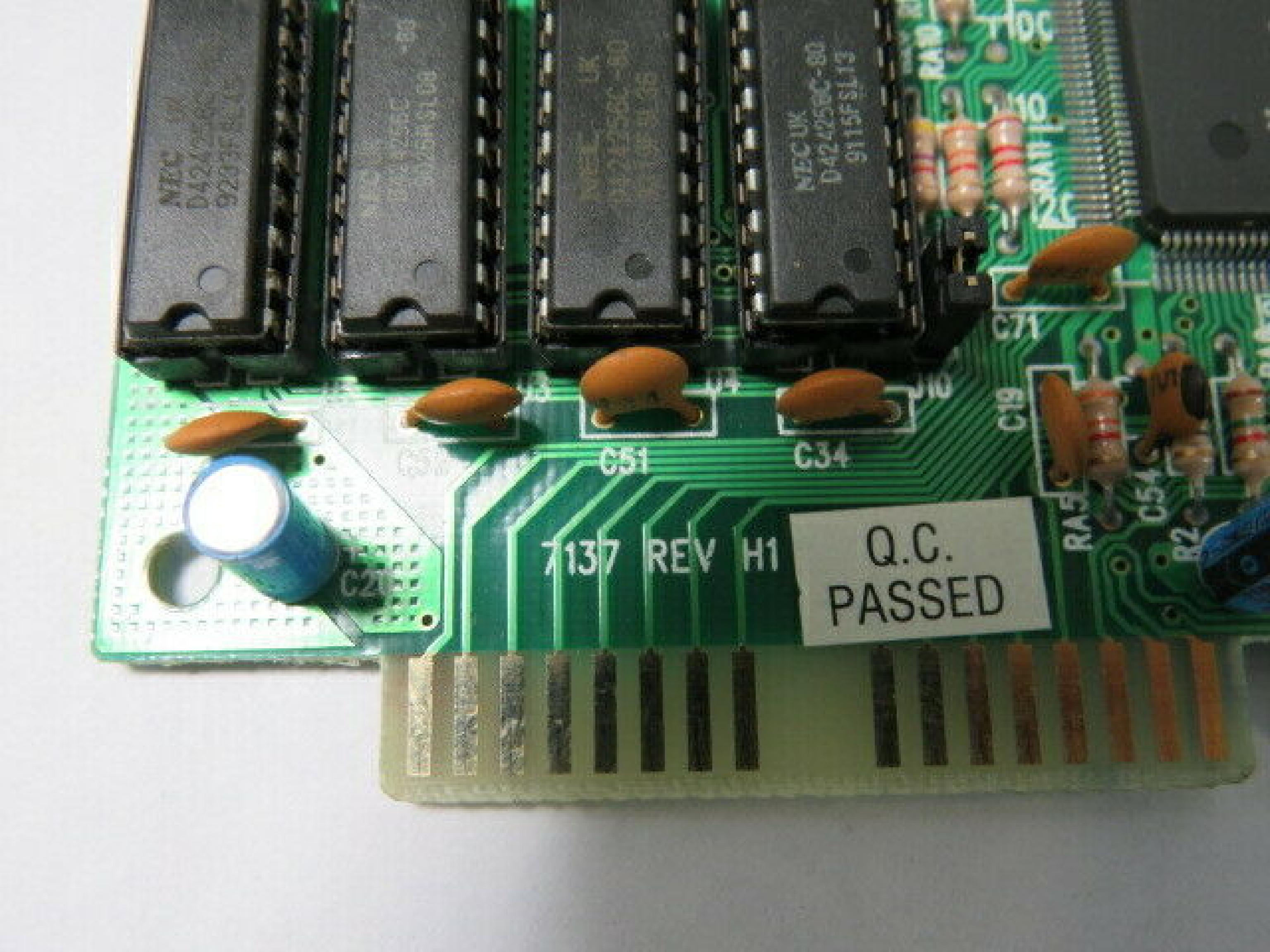 TRIDENT MICROSYSTEMS 7137 16 BIT ISA VIDEO CARD WITH VGA OUTPUT