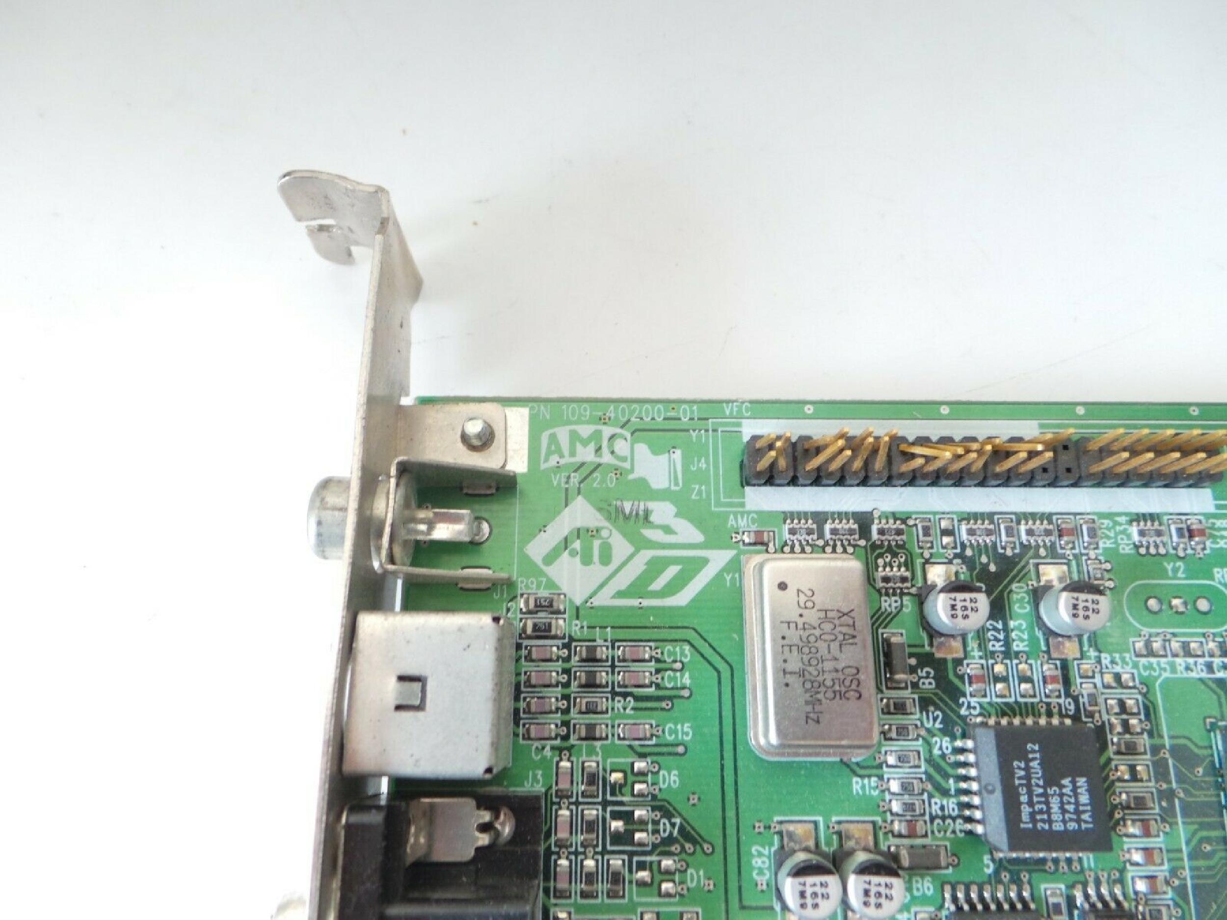 ATI 109-40200-01 4MB AGP VIDEO CARD WITH VGA S-VIDEO AND COMP OUT OUTPUTS