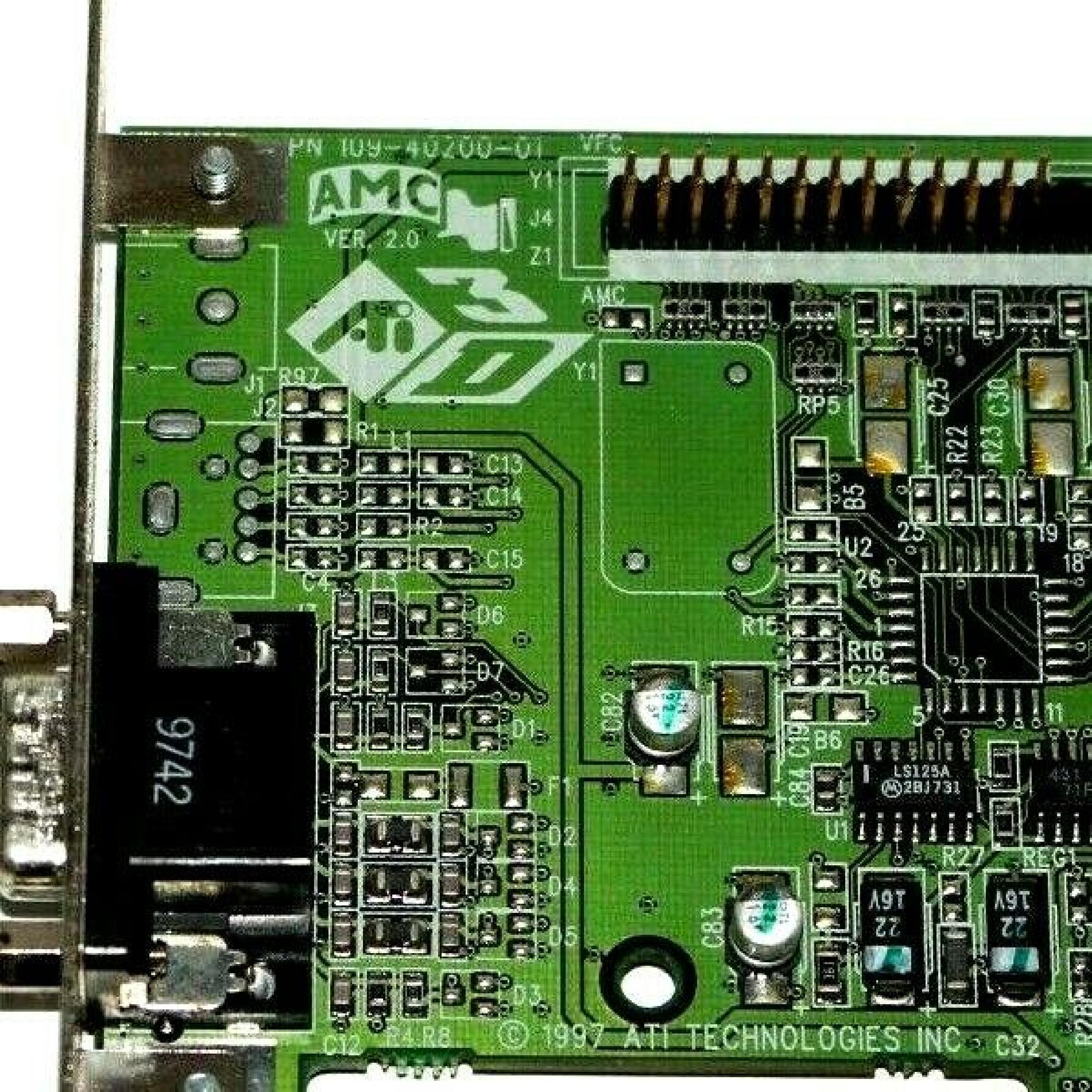 ATI 109-40200-01 4MB AGP VIDEO CARD WITH VGA S-VIDEO AND COMP OUT OUTPUTS