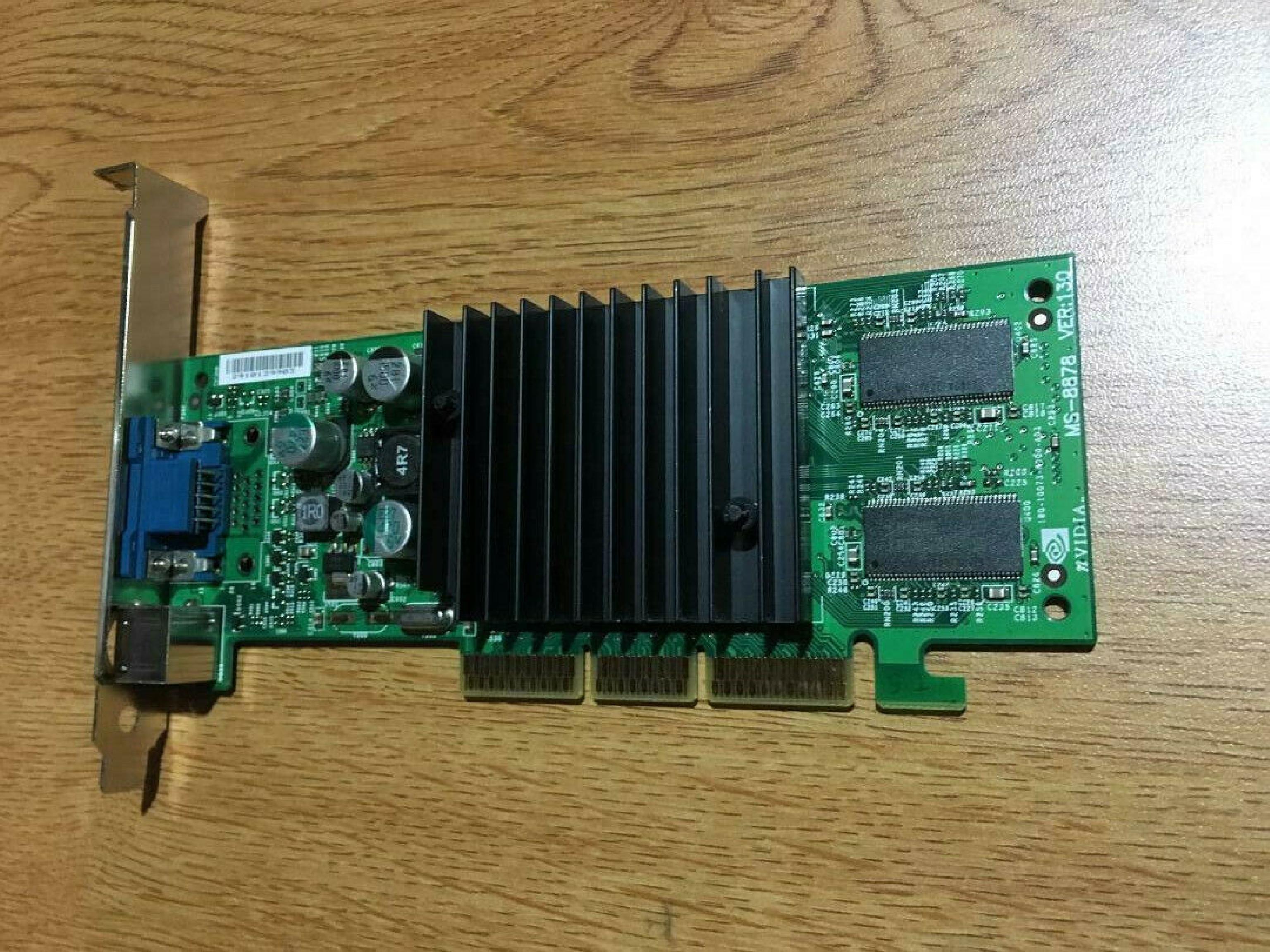 NVIDIA 05H175 64MB AGP VIDEO CARD WITH VGA OUTPUT AND SVIDEO OUTPUTS