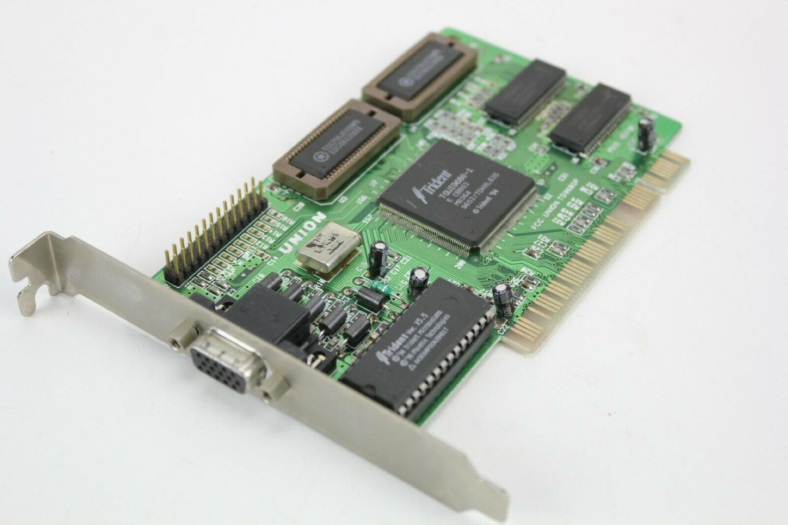 TRIDENT MICROSYSTEMS TD9680 PCI VIDEO CARD WITH VGA OUTPUT