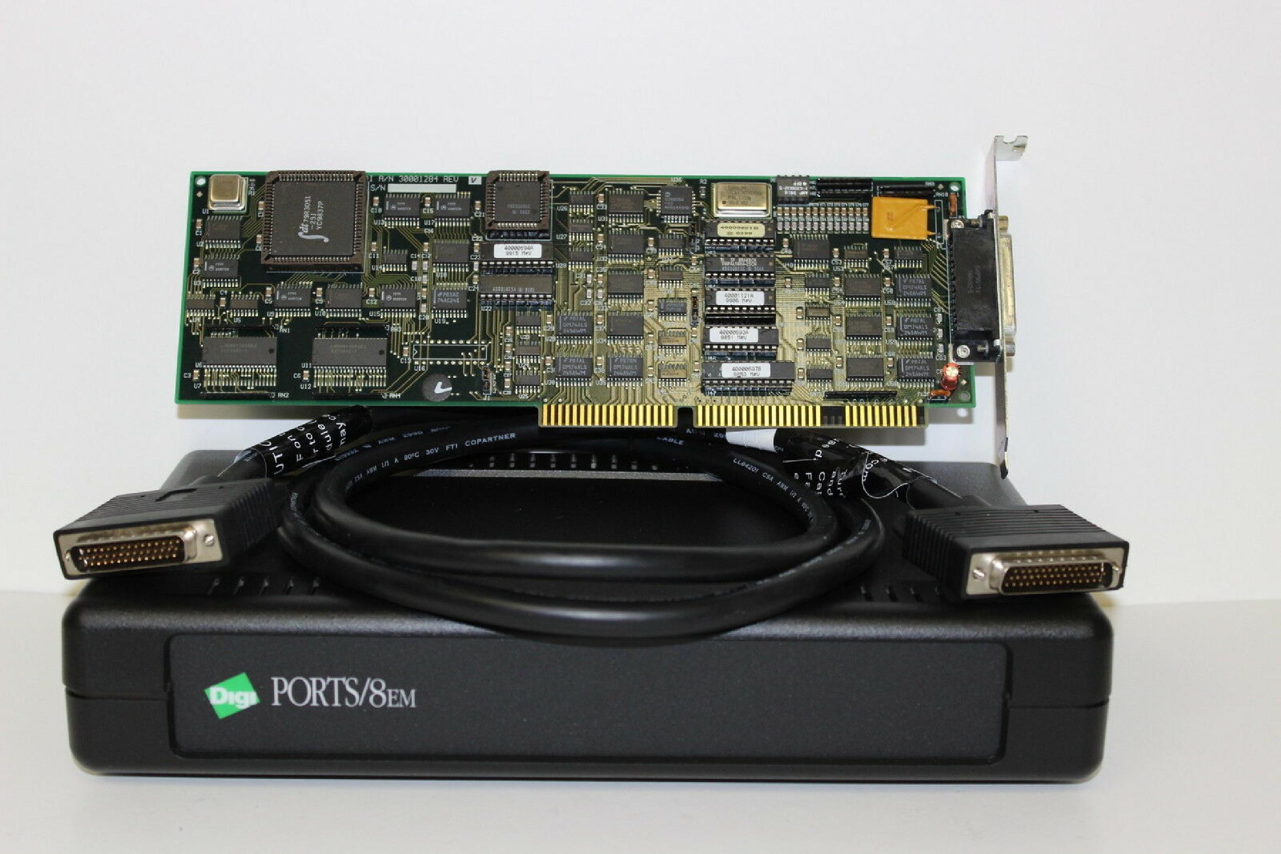 DIGI INTERNATIONAL 70000810 ACCELEPORT 8EM 8-PORTS 16BIT CTLR20MHZ RISC RJ45 OPEN BOX