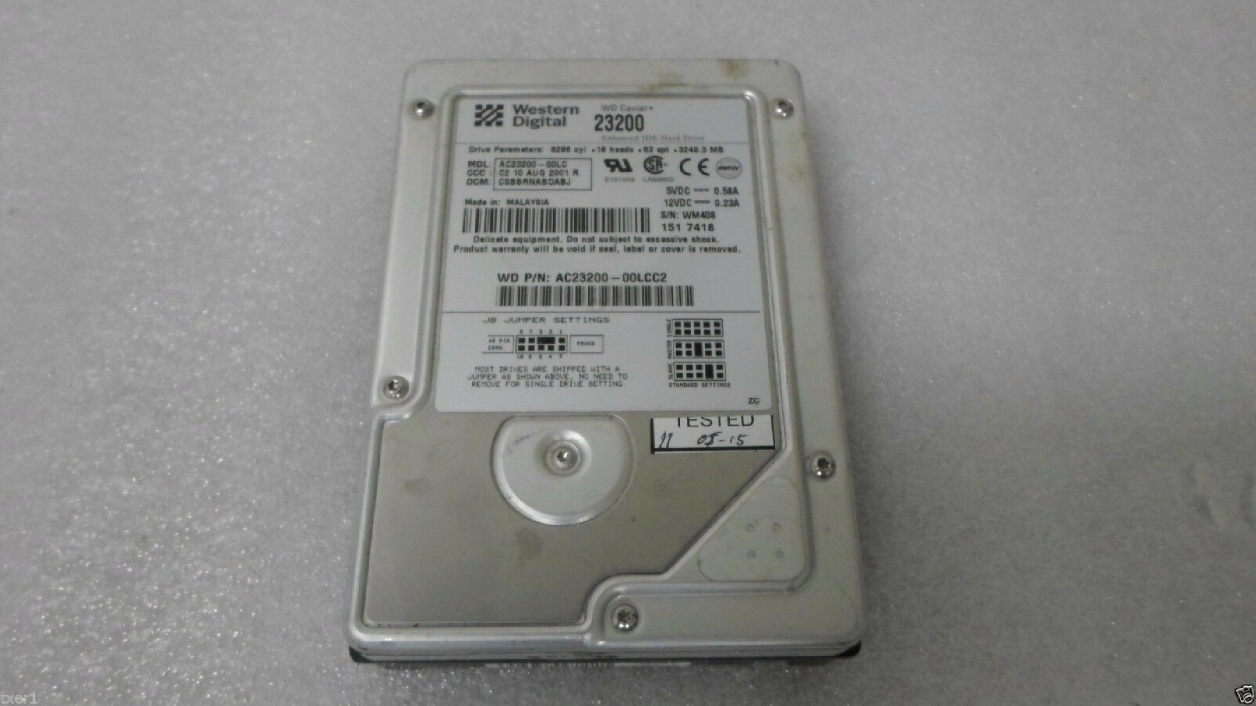 WESTERN DIGITAL / WD 23200 3.2GB 3.5 INCH UDMA IDE