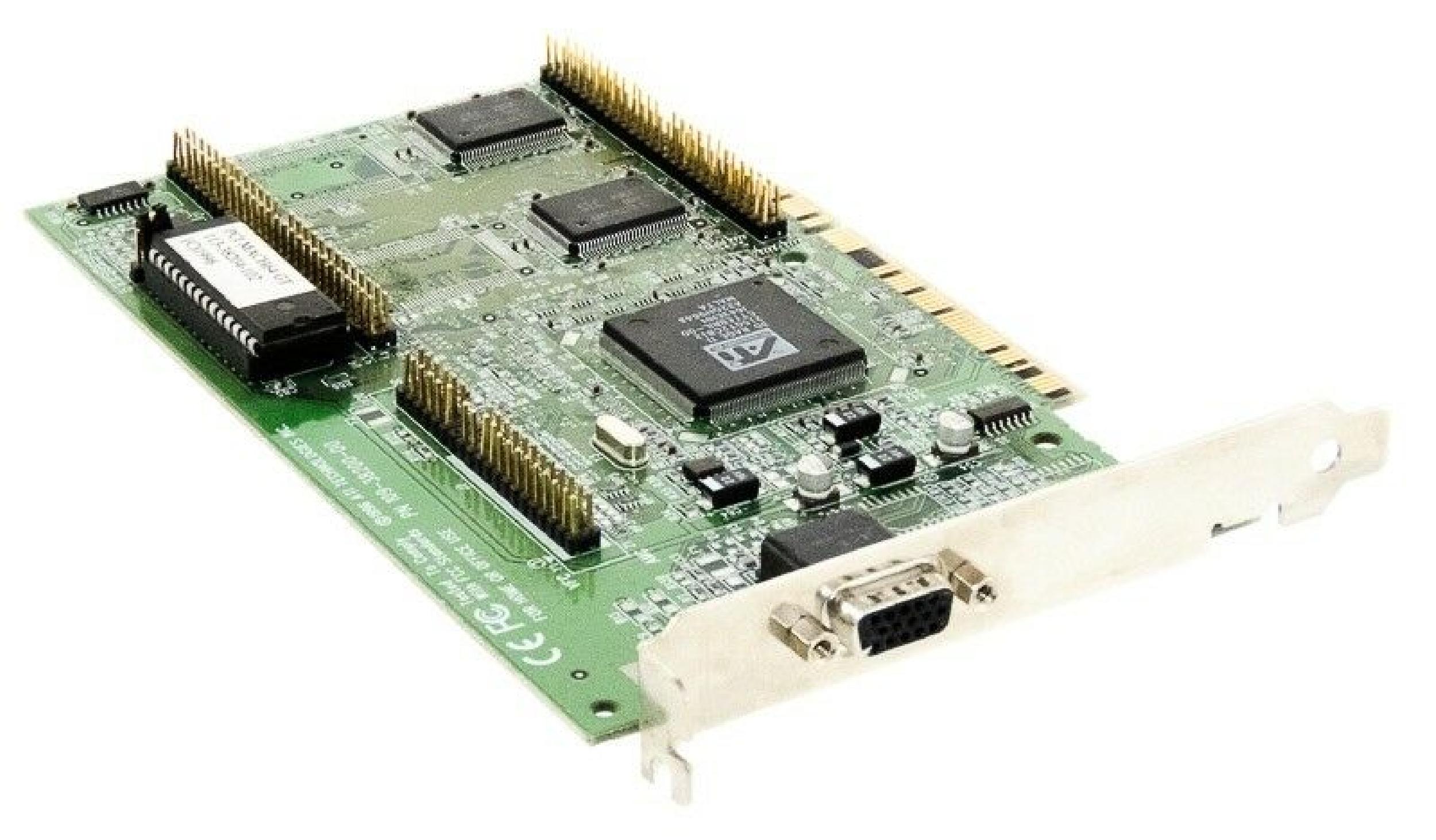 ATI 109-38200-00 MACH 64 GT WITH 2MB RAM 3D RAGE II PCI 315GT2CB12 CTTEBRIL-00 J644ENK A22QN9648 4MB II+ NON UPGRADABLE II+DVD RAGEII VIDEO CARD VGA OUTPUT