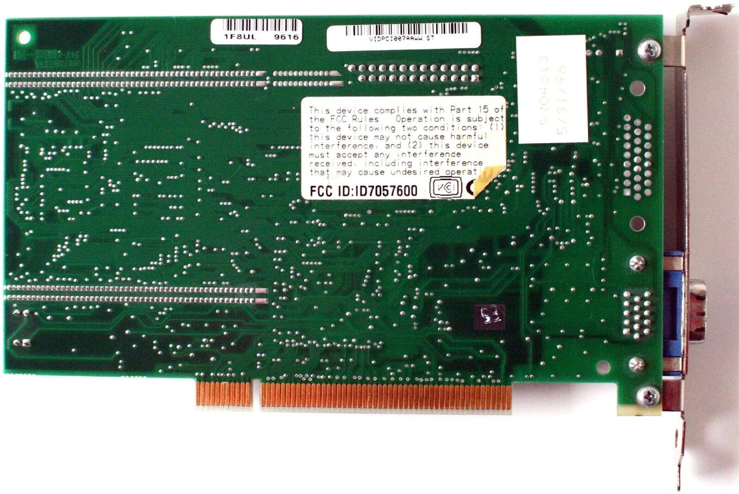 MATROX ID7057600 2MB PCI VIDEO ADAPTER