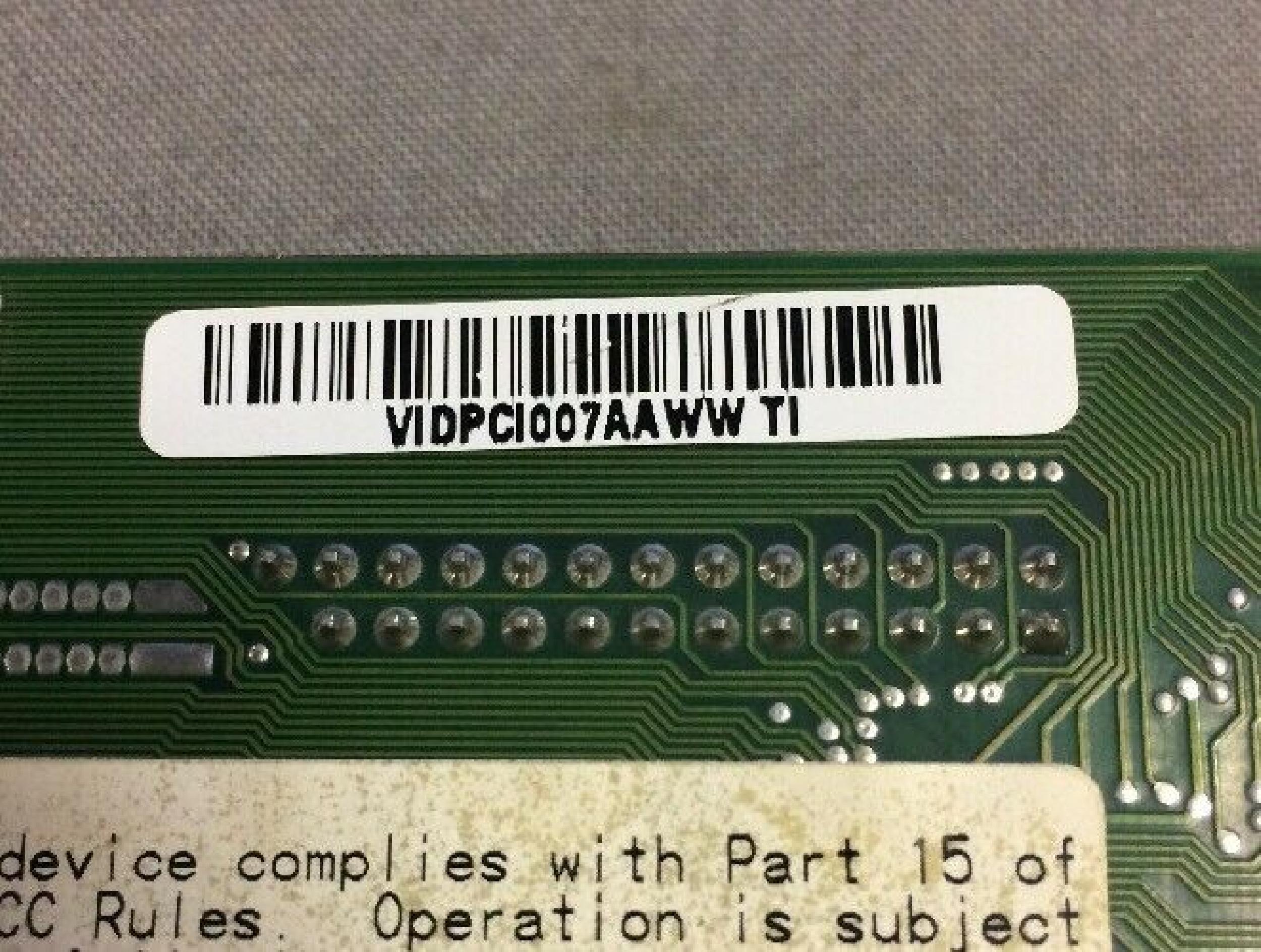 GATEWAY 2000 VIDPCI007ACWW 2MB PCI VIDEO ADAPTER