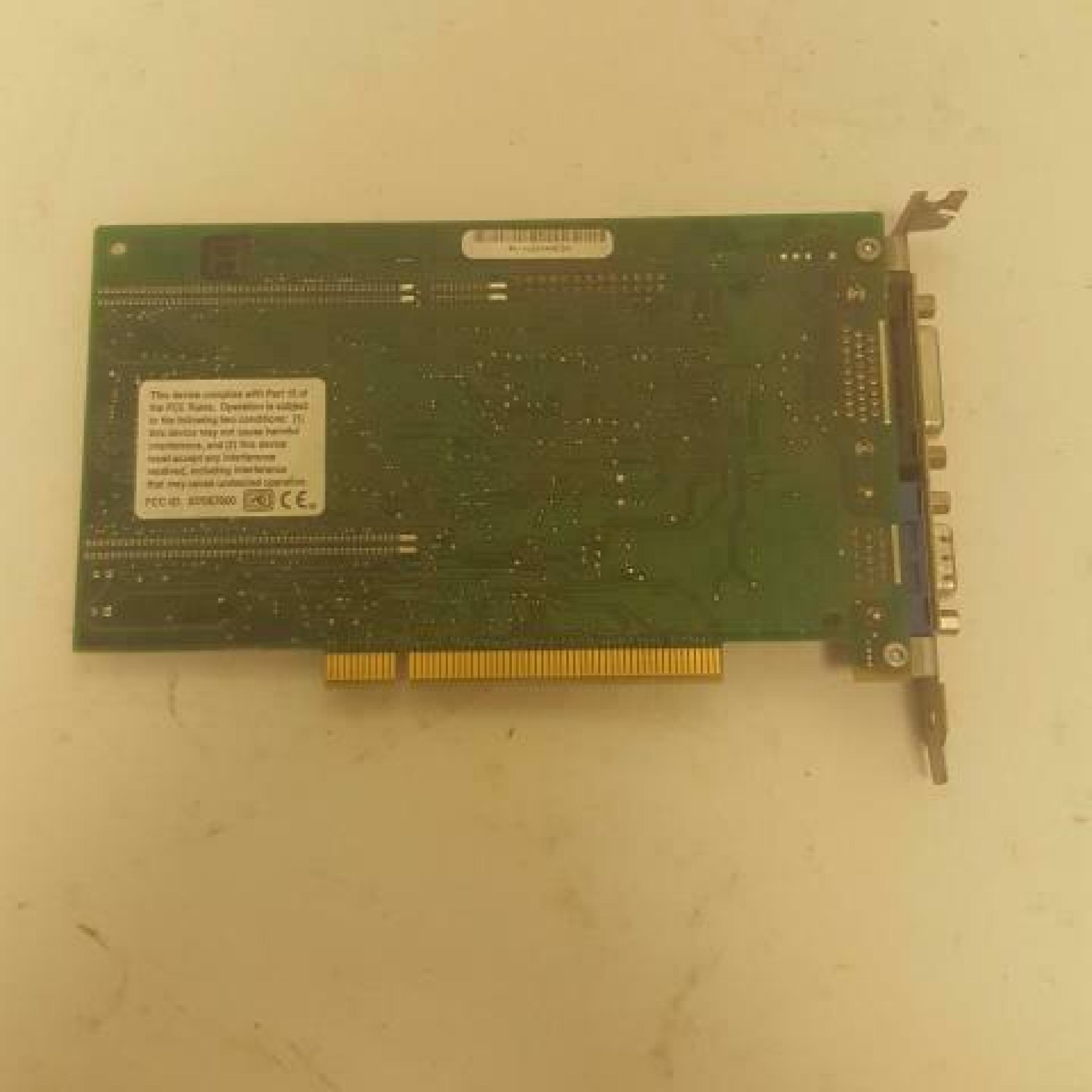 COMPAQ / HEWLETT PACKARD / HP / MATROX 243136-001 DESKPRO 6000 2MB VIDEO CARD PCI WITH VGA AND OUTPUT OUTPUTS