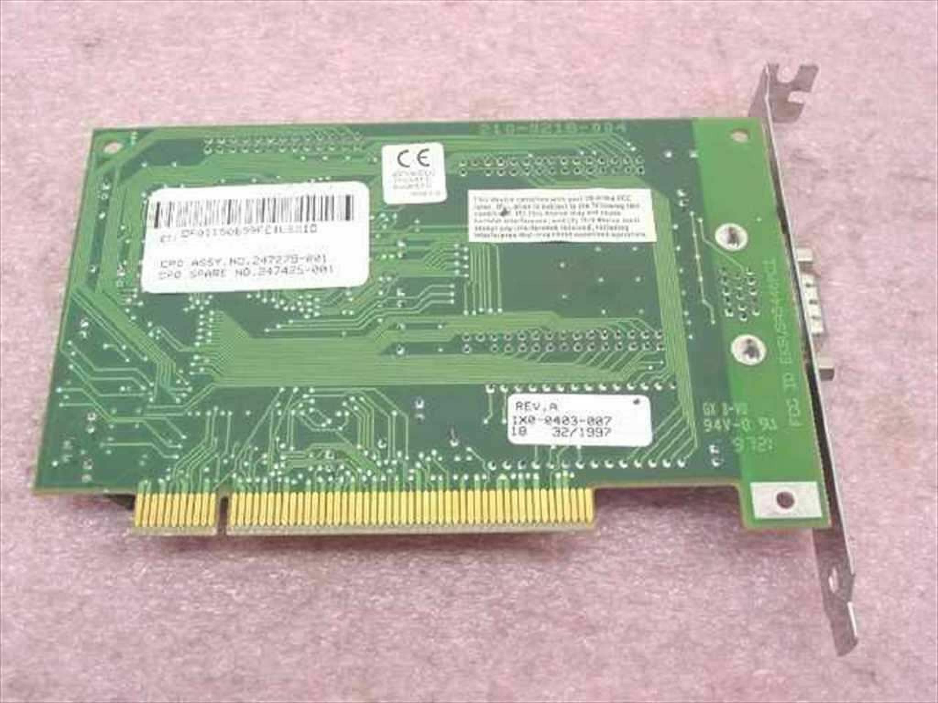 STB SYSTEMS INC / COMPAQ / HEWLETT PACKARD / HP 1X0-0403-007 PCI VIDEO CARD NITRO 64V OEM WITH VGA OUTPUT