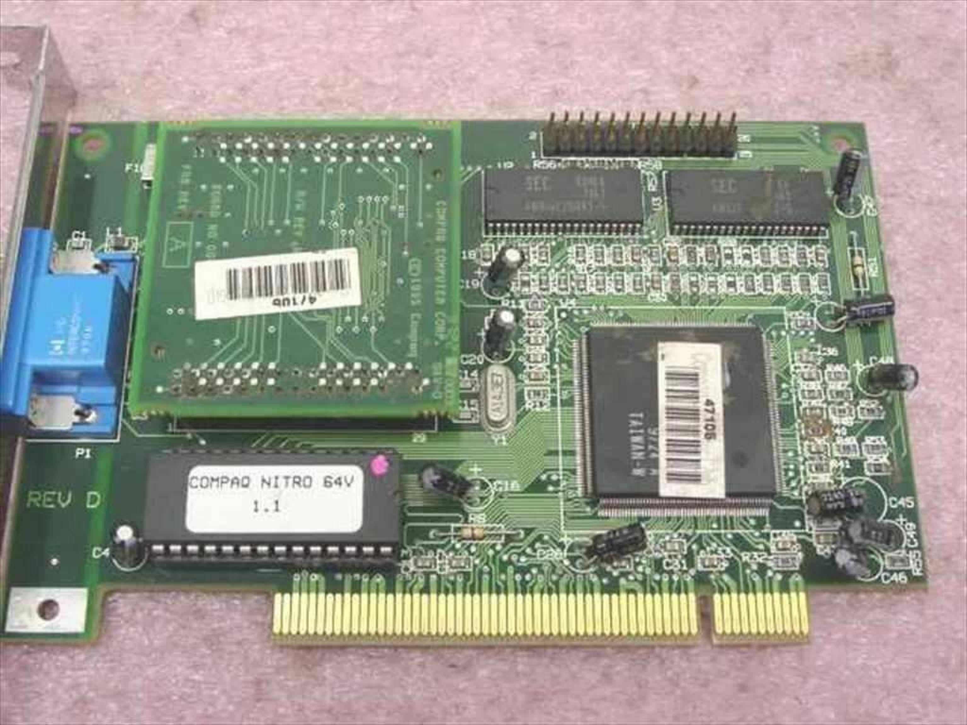 STB SYSTEMS INC / COMPAQ / HEWLETT PACKARD / HP 1X0-0403-007 PCI VIDEO CARD NITRO 64V OEM WITH VGA OUTPUT