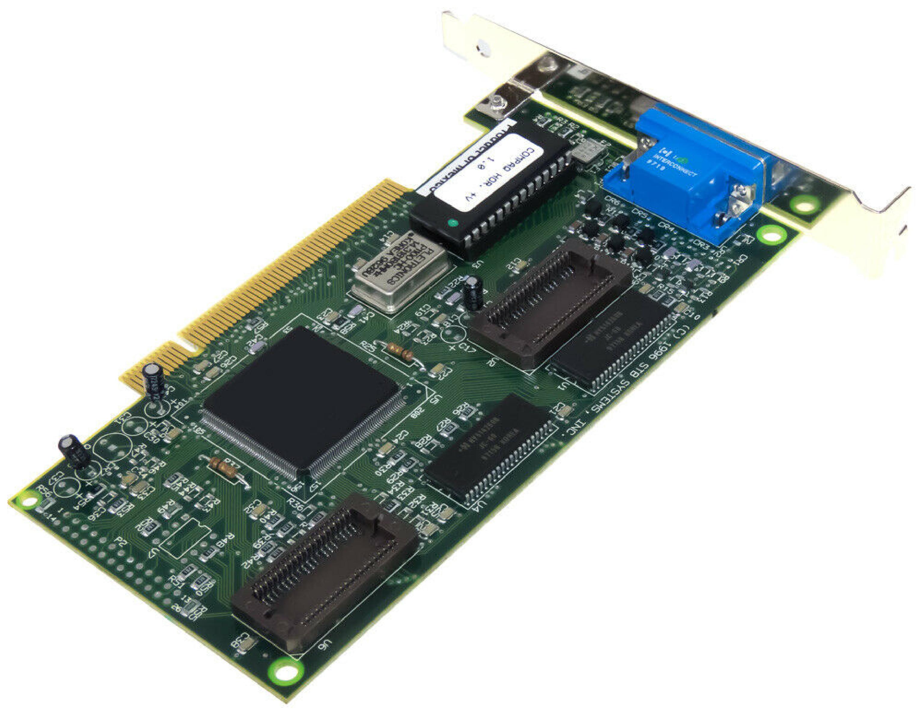 COMPAQ / HEWLETT PACKARD / HP 273732-001 PCI VGA CARD CIRRUS LOGIC CL-GD5440-J-QC-B PULLED FROM PROLIANT 800