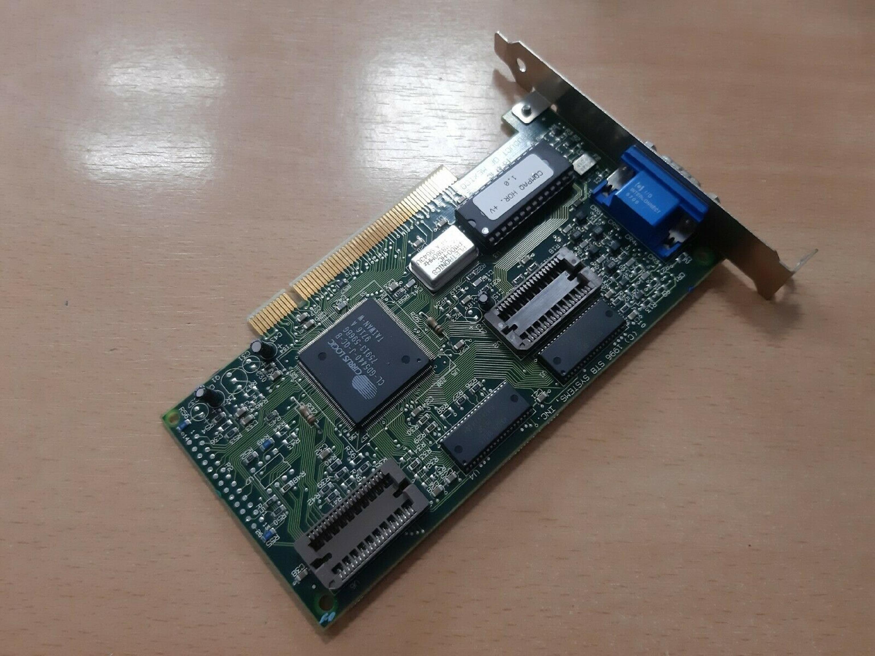 COMPAQ / HEWLETT PACKARD / HP 273732-001 PCI VGA CARD CIRRUS LOGIC CL-GD5440-J-QC-B PULLED FROM PROLIANT 800