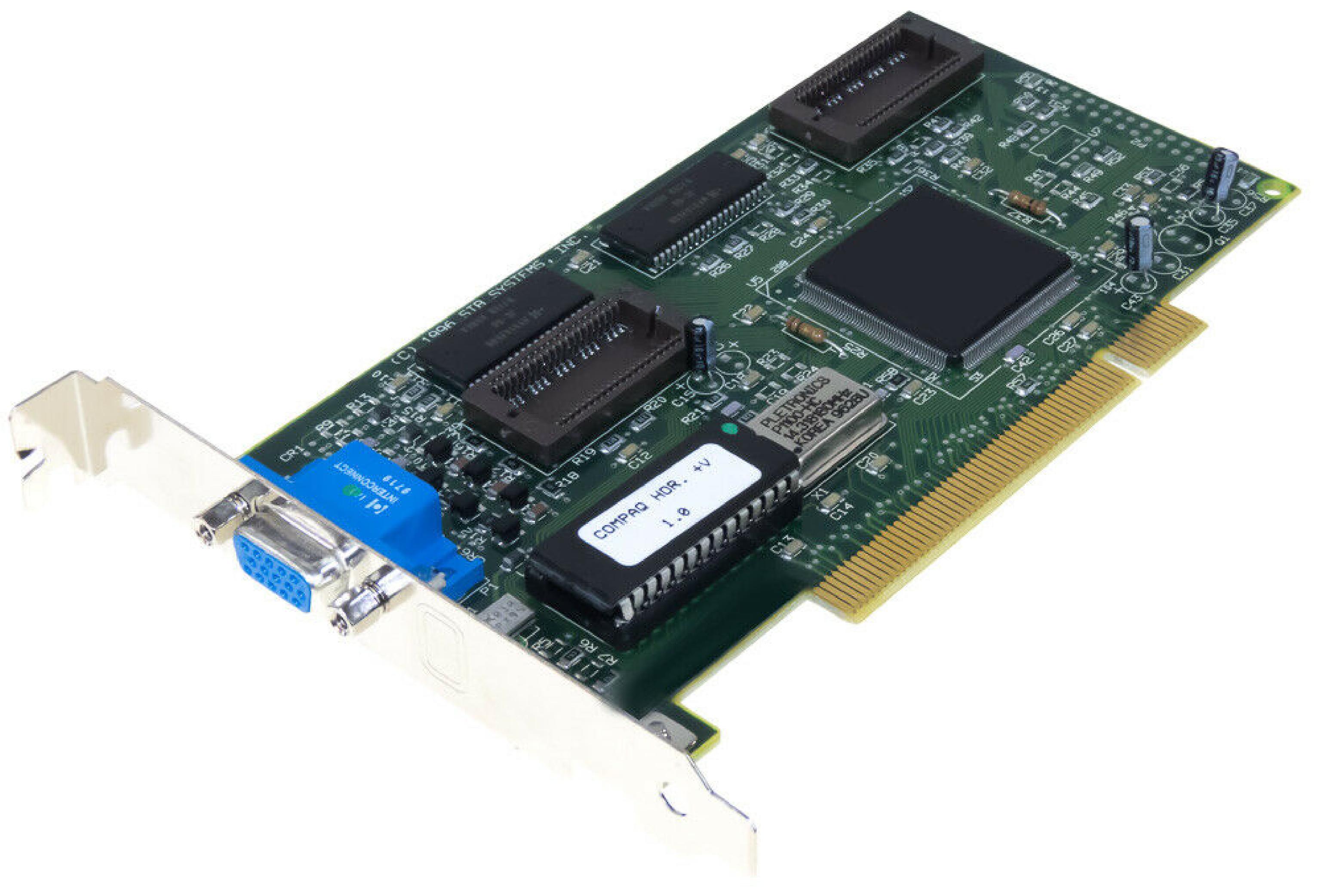 COMPAQ / HEWLETT PACKARD / HP 273732-001 PCI VGA CARD CIRRUS LOGIC CL-GD5440-J-QC-B PULLED FROM PROLIANT 800