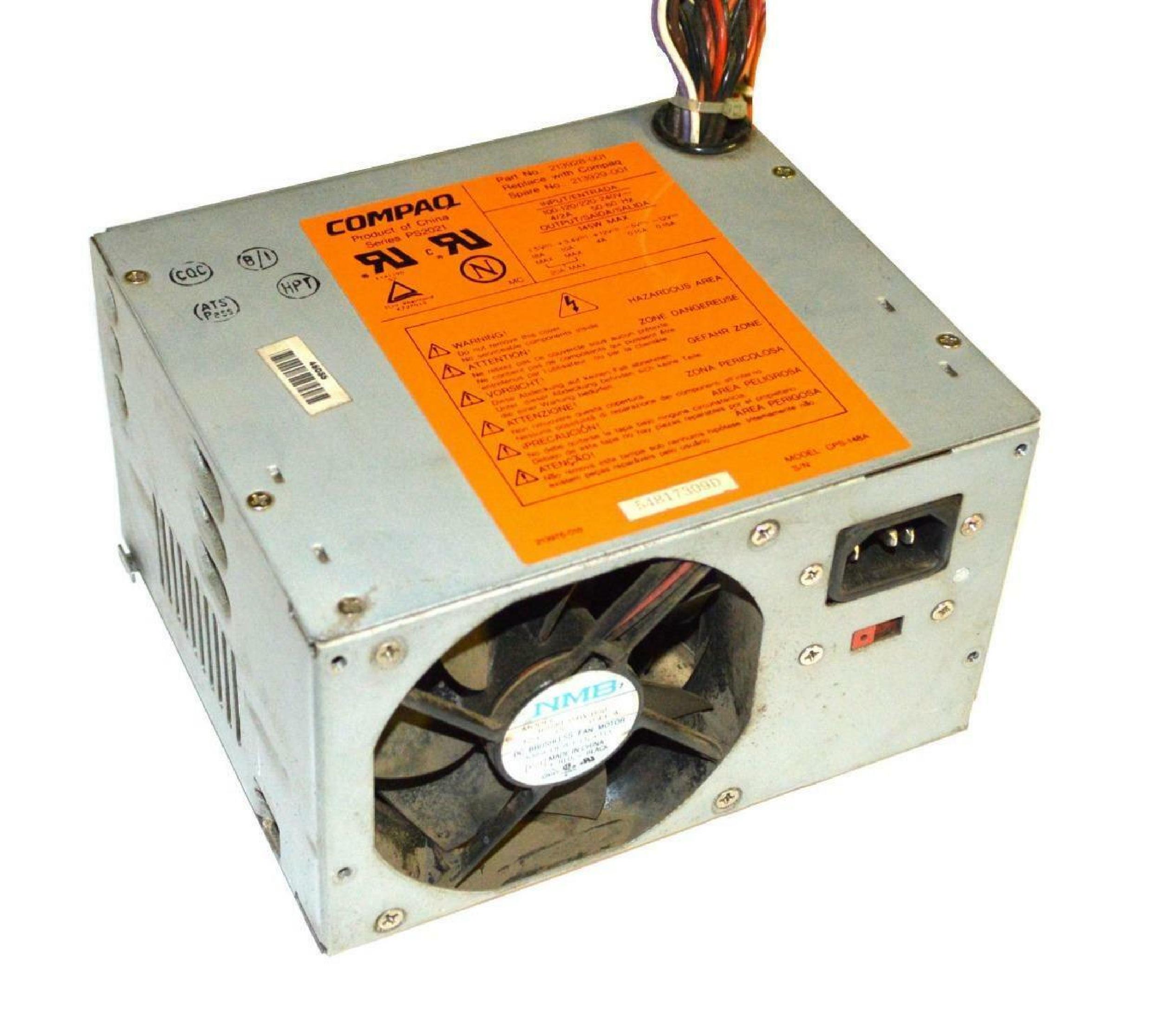 COMPAQ / HEWLETT PACKARD / HP 213928-001 POWER SUPPLY 145 WATT 