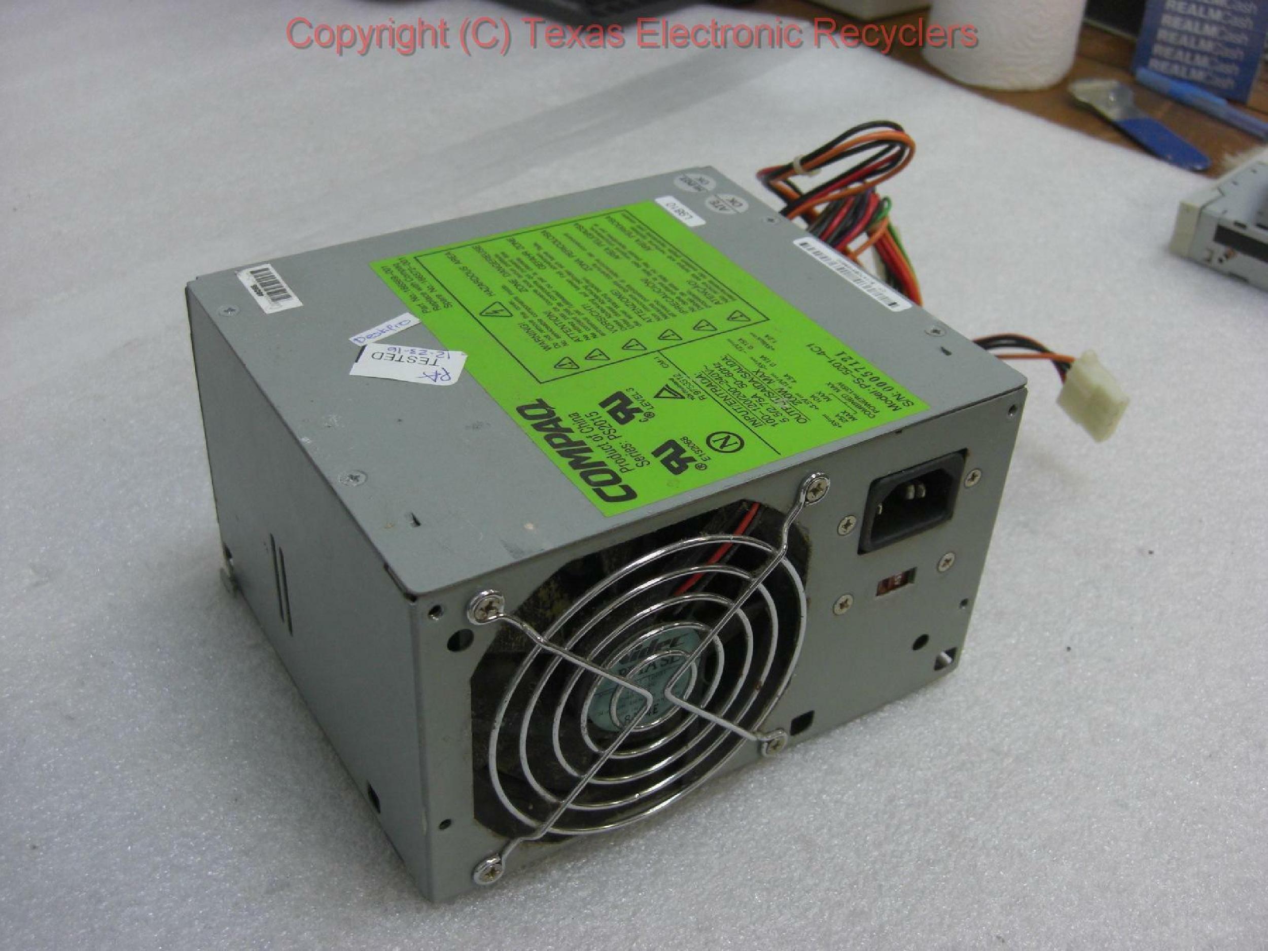COMPAQ / HEWLETT PACKARD / HP 166572-001 POWER SUPPLY