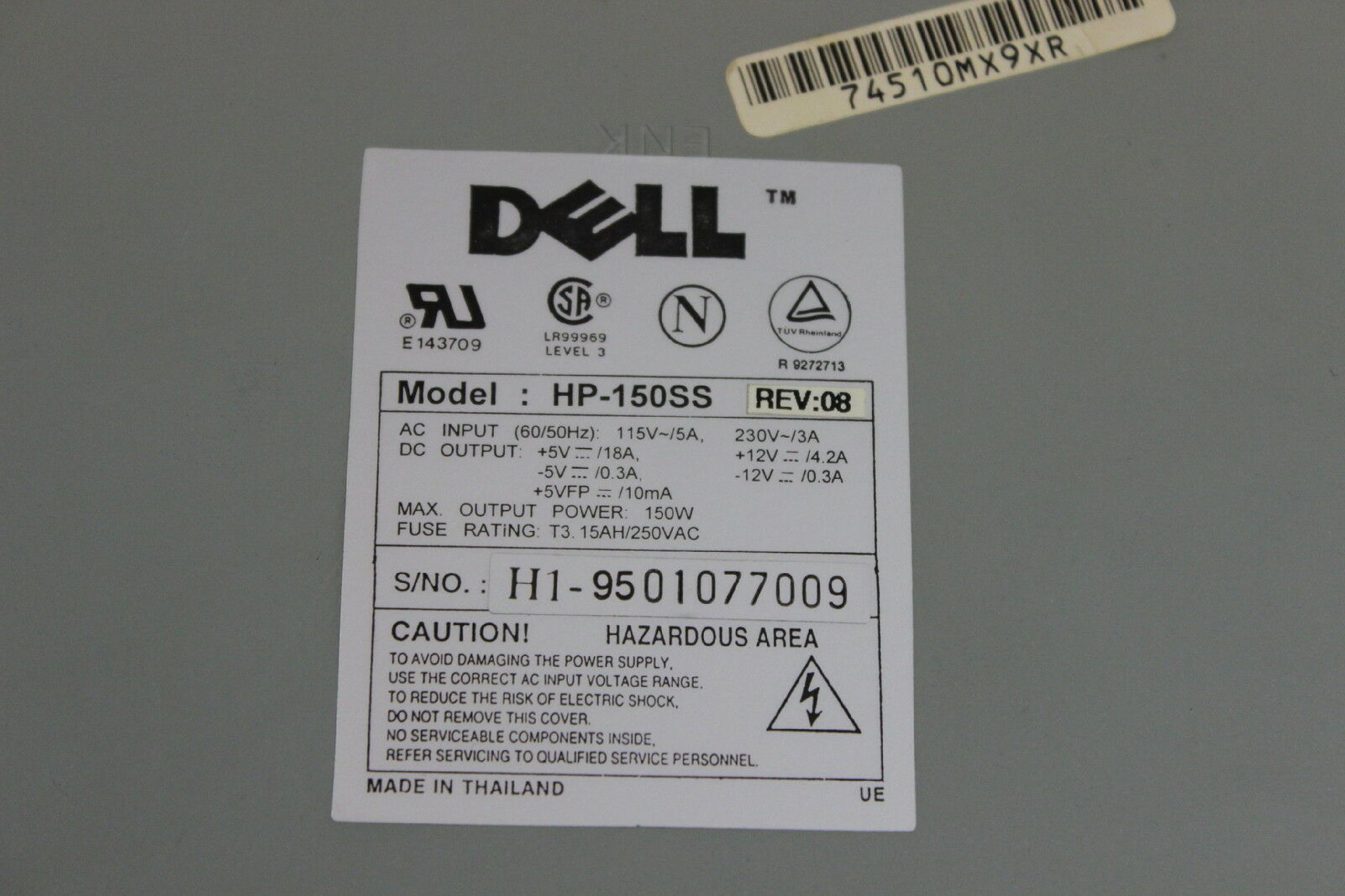 DELL 74510 POWER SUPPLY FOR XM575 GXM-5166 ETC