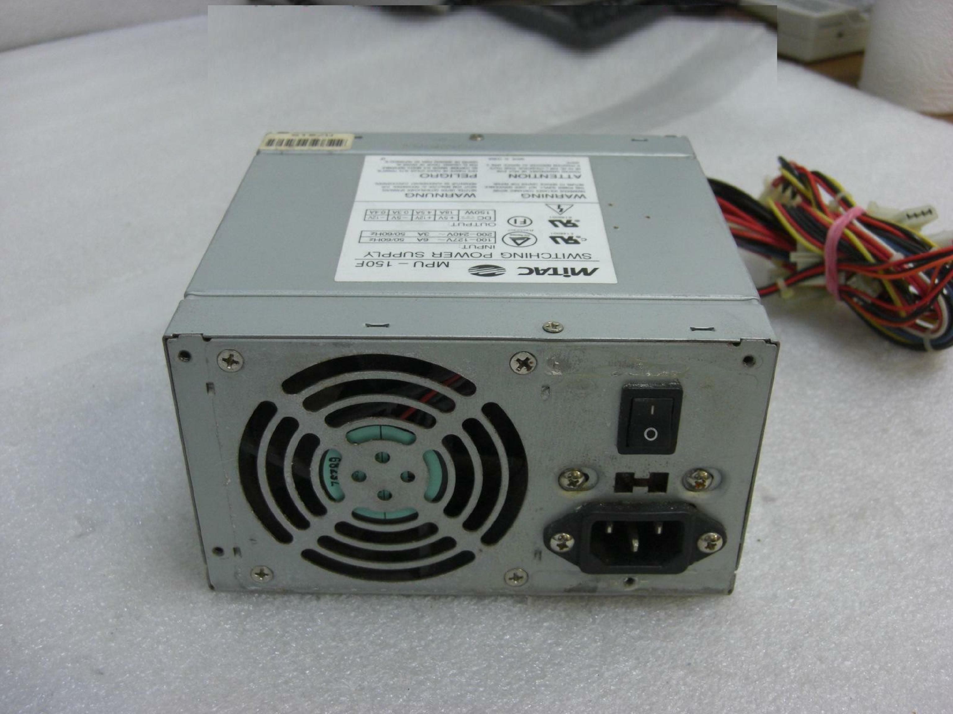 MITAC MPU-150F POWER SUPPLY NEEDS SWITCH/CABLE ONE DAY TO REPAIR