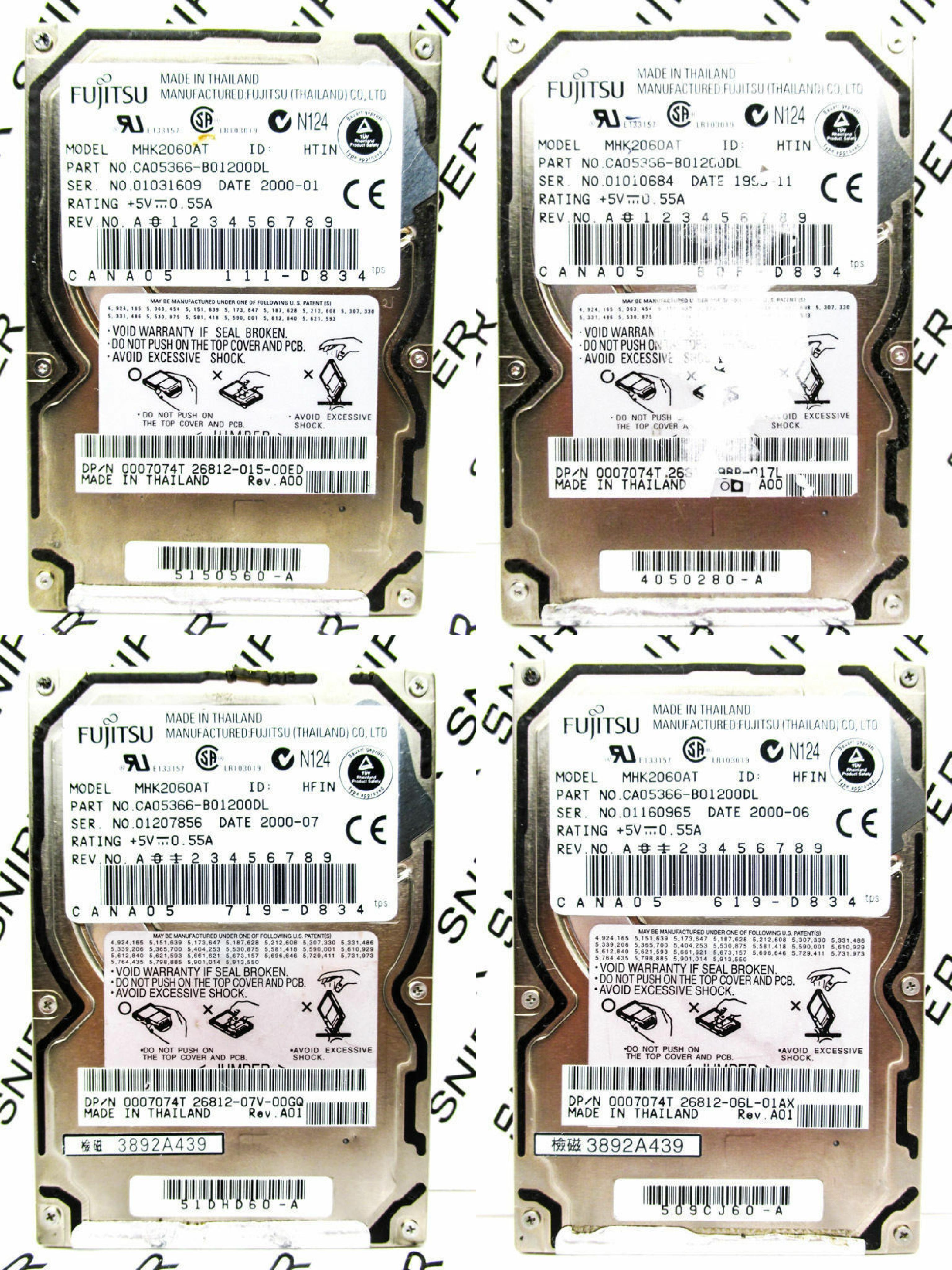 FUJITSU MHK2060AT CLONE 6GB 2.5INCH IDE DRIVE