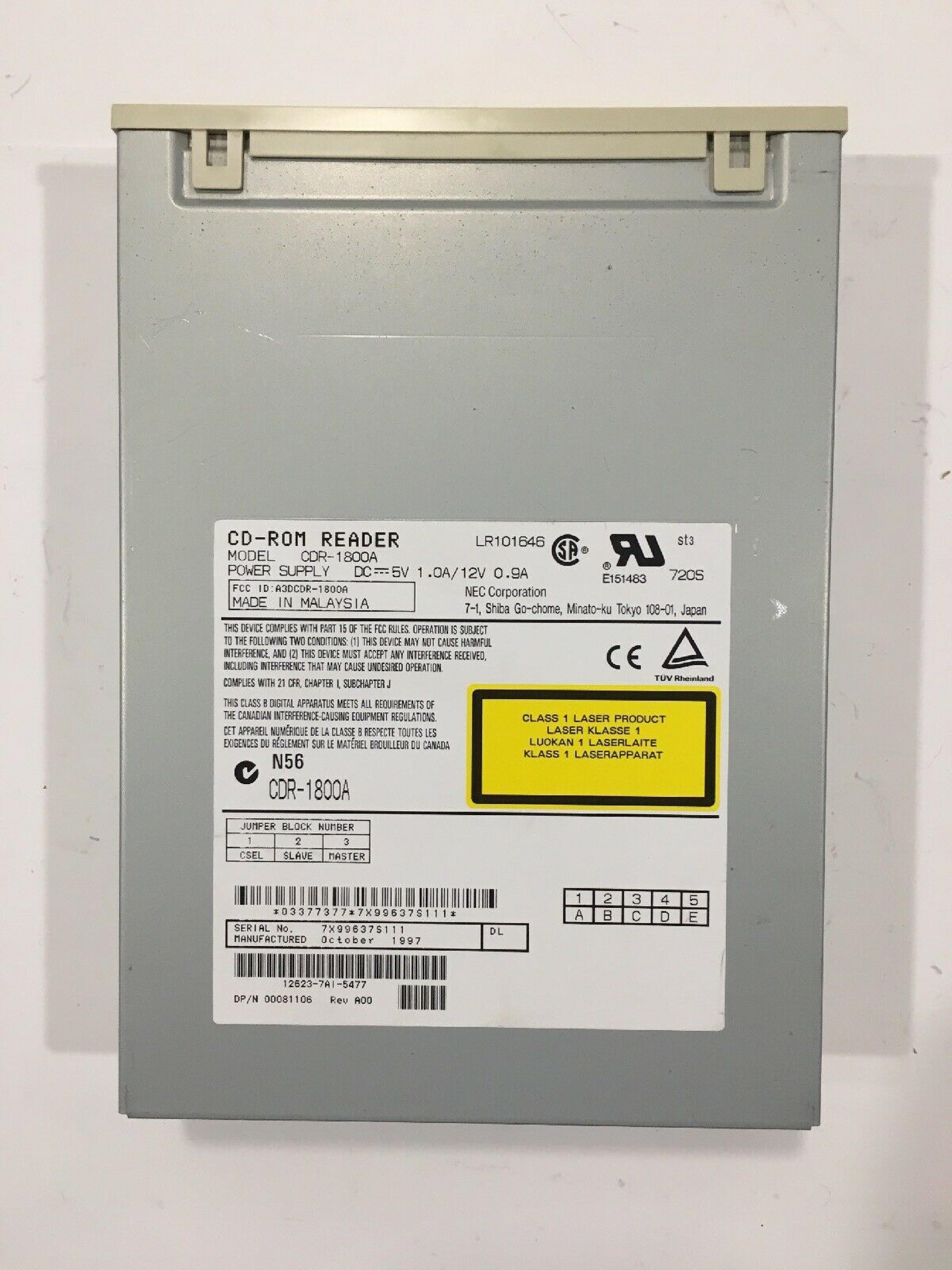 NEC CDR-1800A 12X 24X CDROM DRIVE