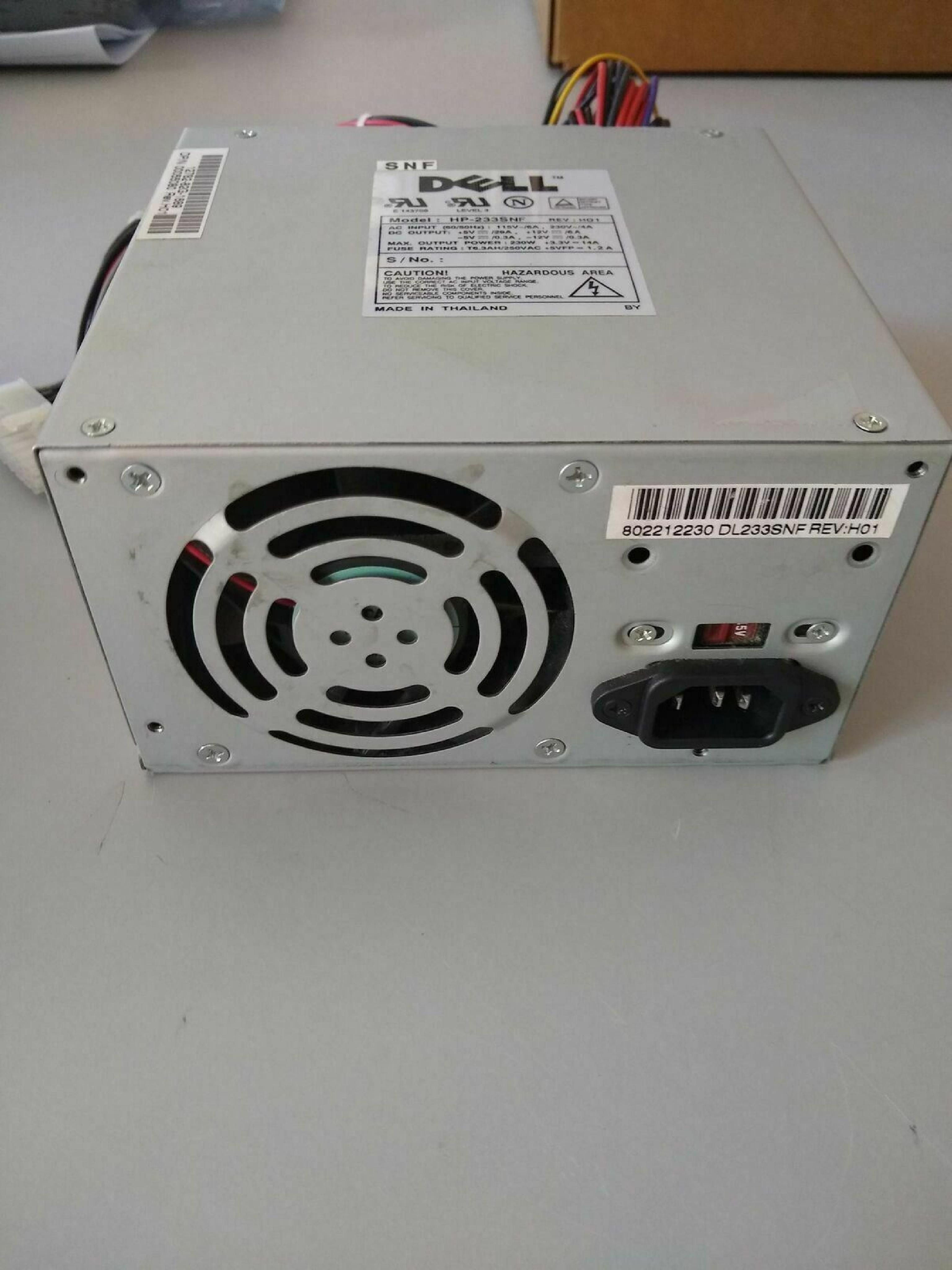 DELL HP-233SNF 230W ATX POWER SUPPLY 20 PIN