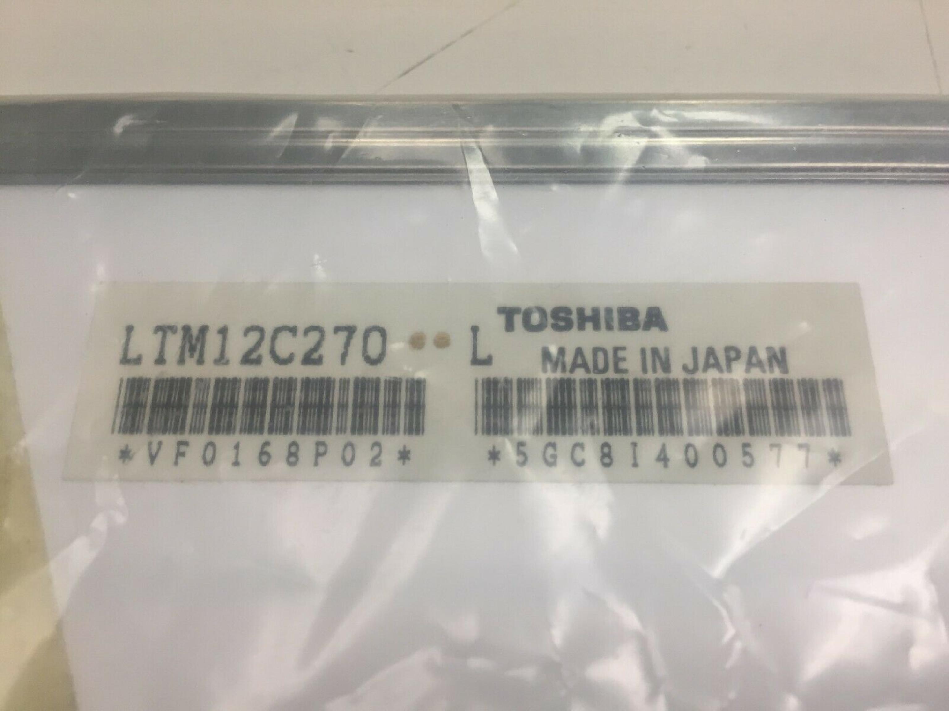 TOSHIBA LTM12C270 TFT LCD DISPLAY