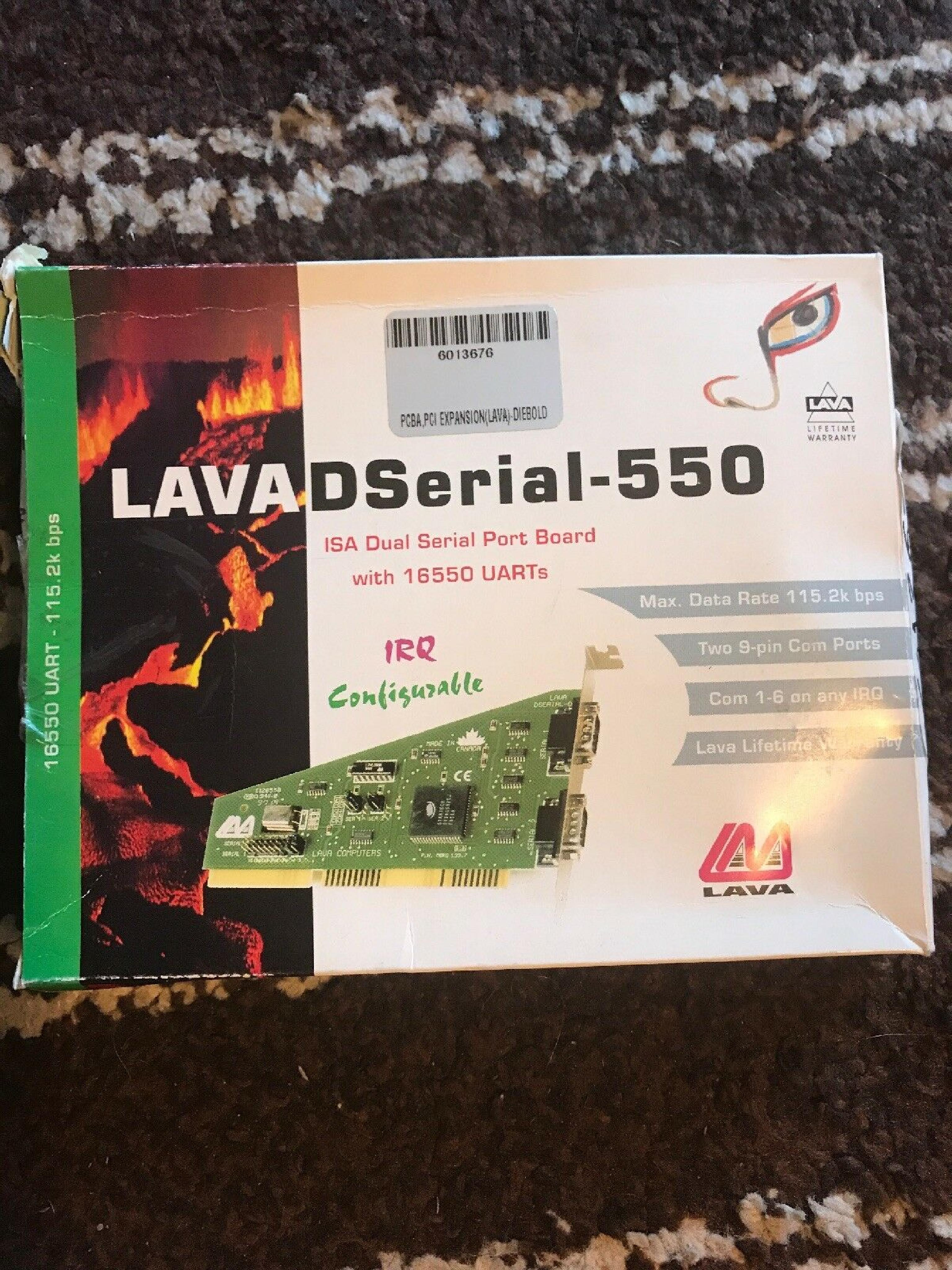 LAVA DSERIAL-550 DUAL SERIAL ISA 9PIN MANUAL JUMPERS