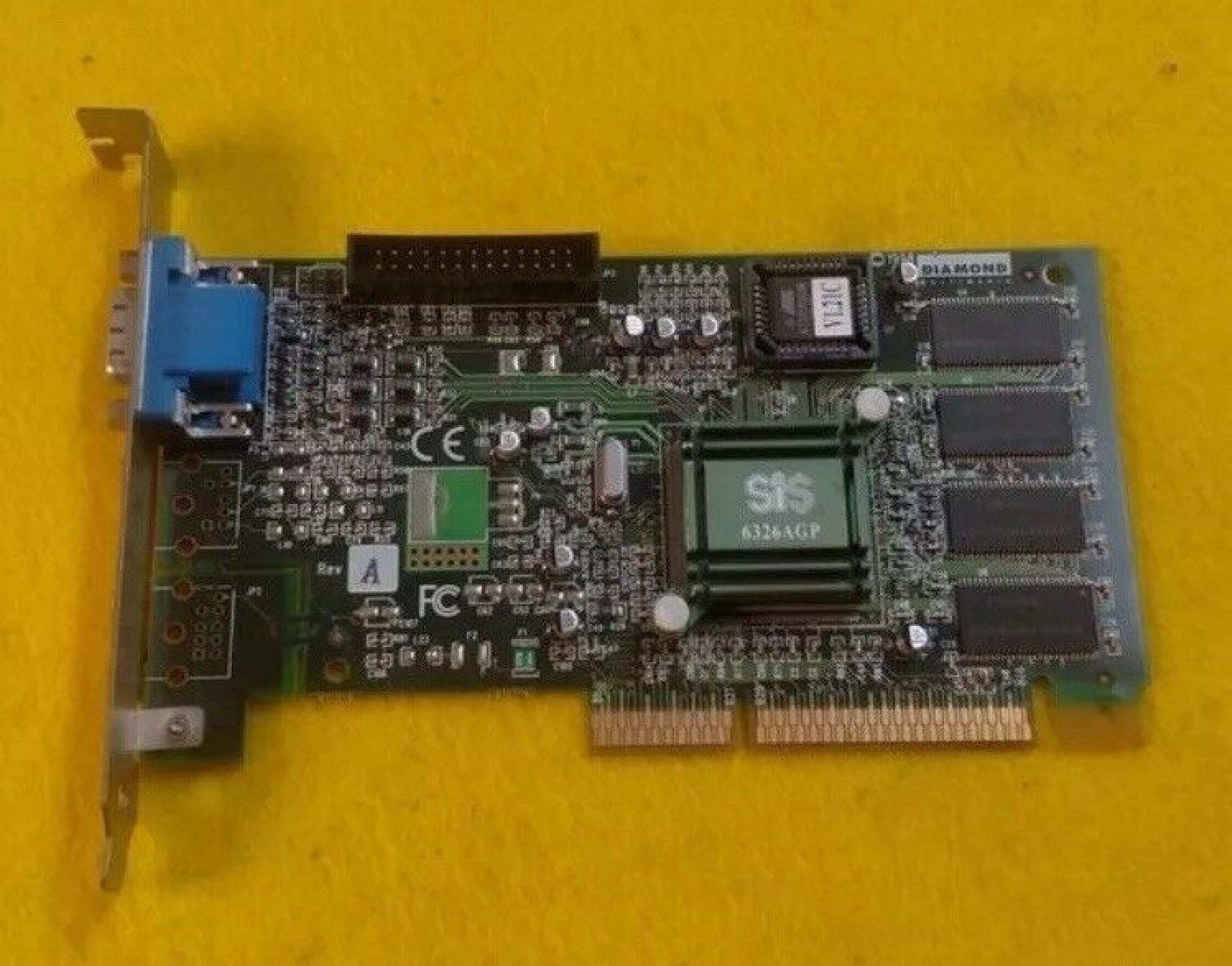 DIAMOND / DIAMOND MULTIMEDIA SYSTEMS 22020040-001 8MB AGP VIDEO CARD WITH VGA OUTPUT MULTIMEDIA SPEEDSTAR A50