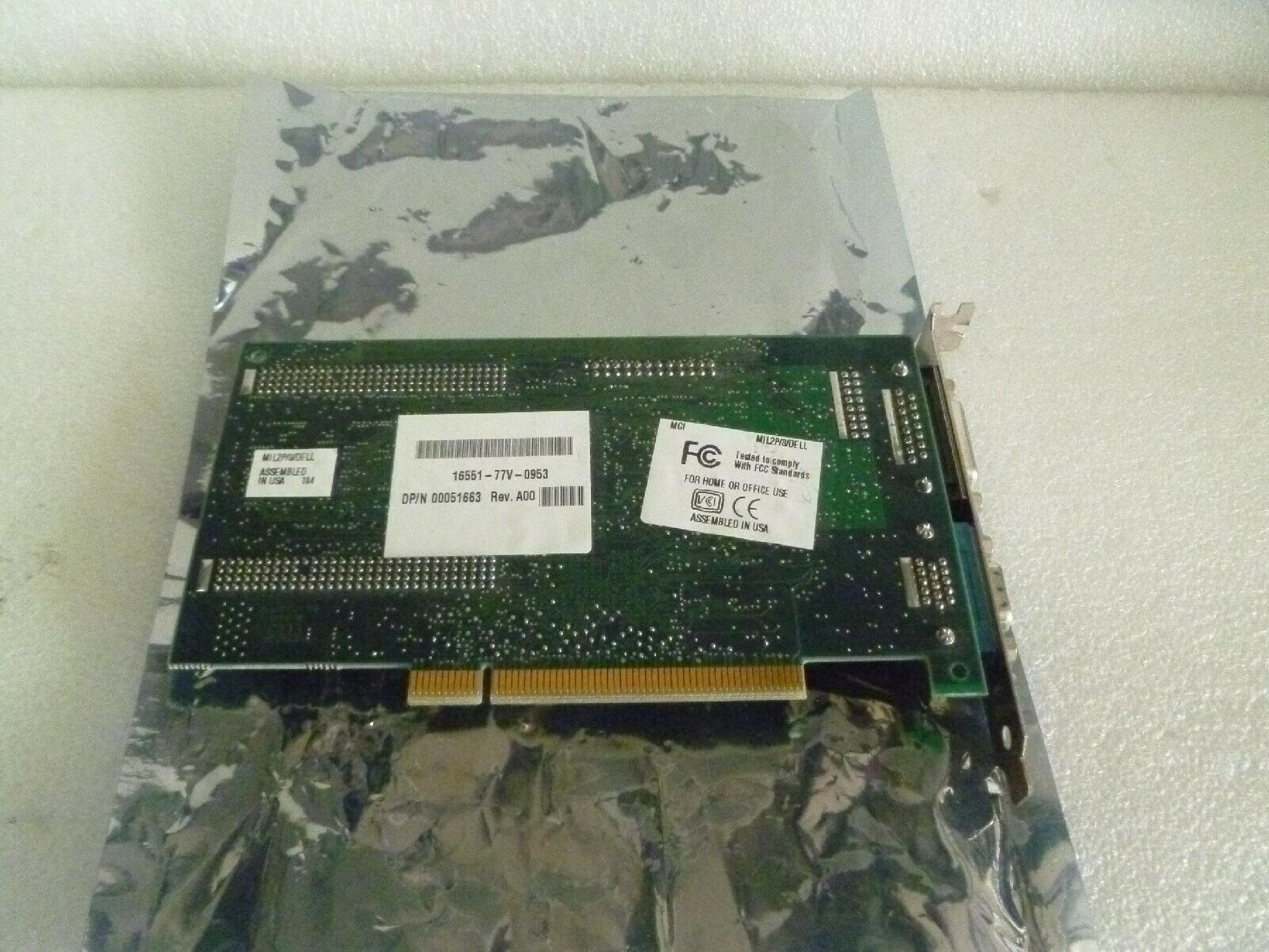 MATROX MIL2P/8/DELL 8MB PCI VIDEO CARD WITH VGA OUTPUT