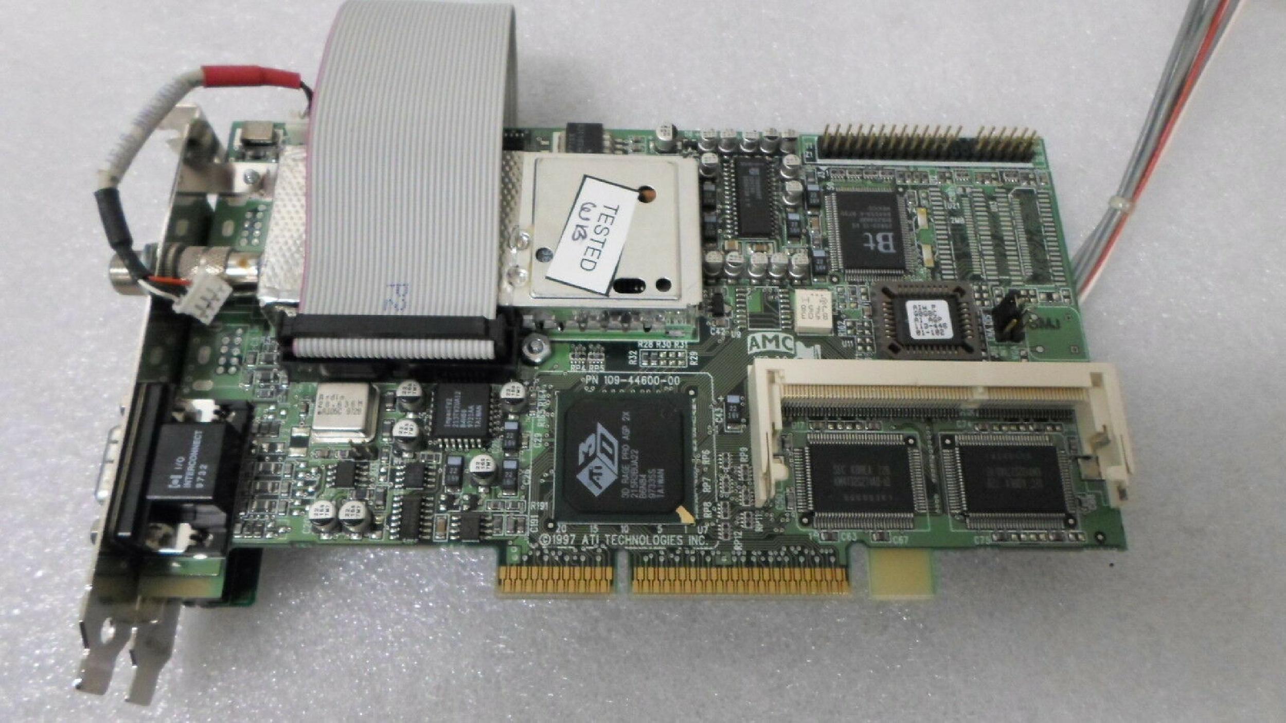 ATI 109-44600-00 TV CAPTURE CARD 8MB AGP VIDEO CARD WITH VGA OUTPUT