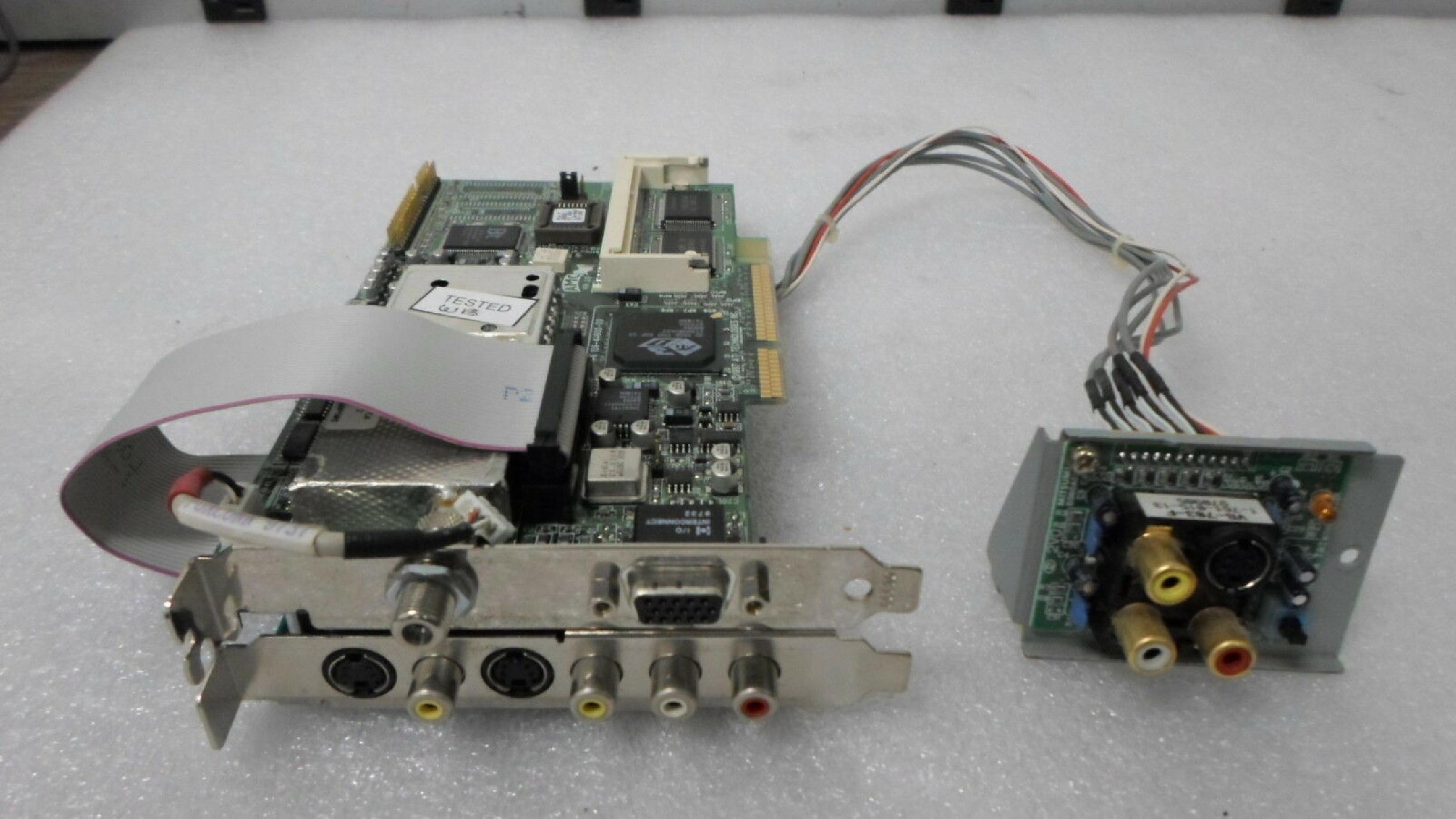 ATI 109-44600-00 TV CAPTURE CARD 8MB AGP VIDEO CARD WITH VGA OUTPUT