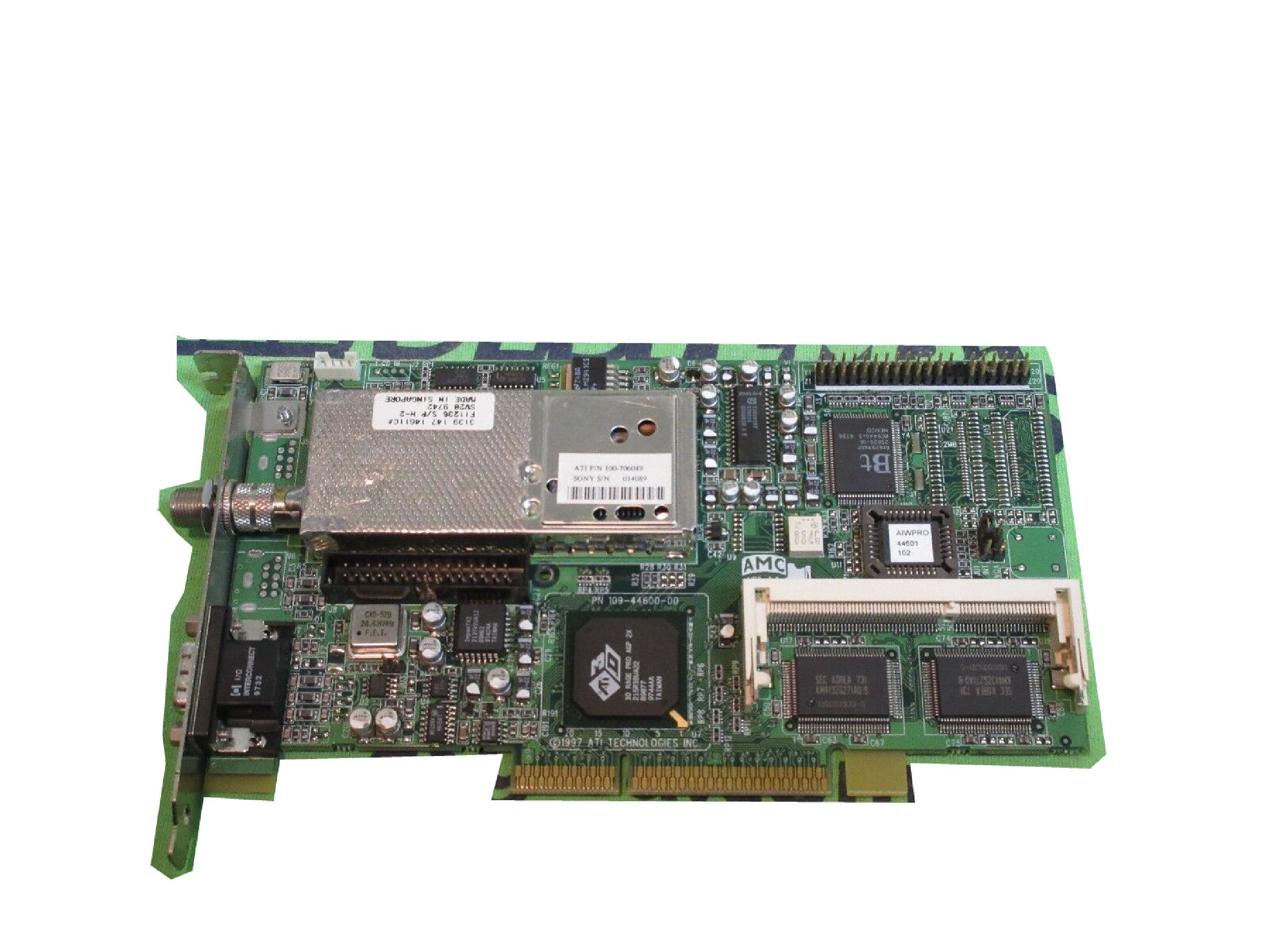 ATI 109-44600-00 TV CAPTURE CARD 8MB AGP VIDEO CARD WITH VGA OUTPUT