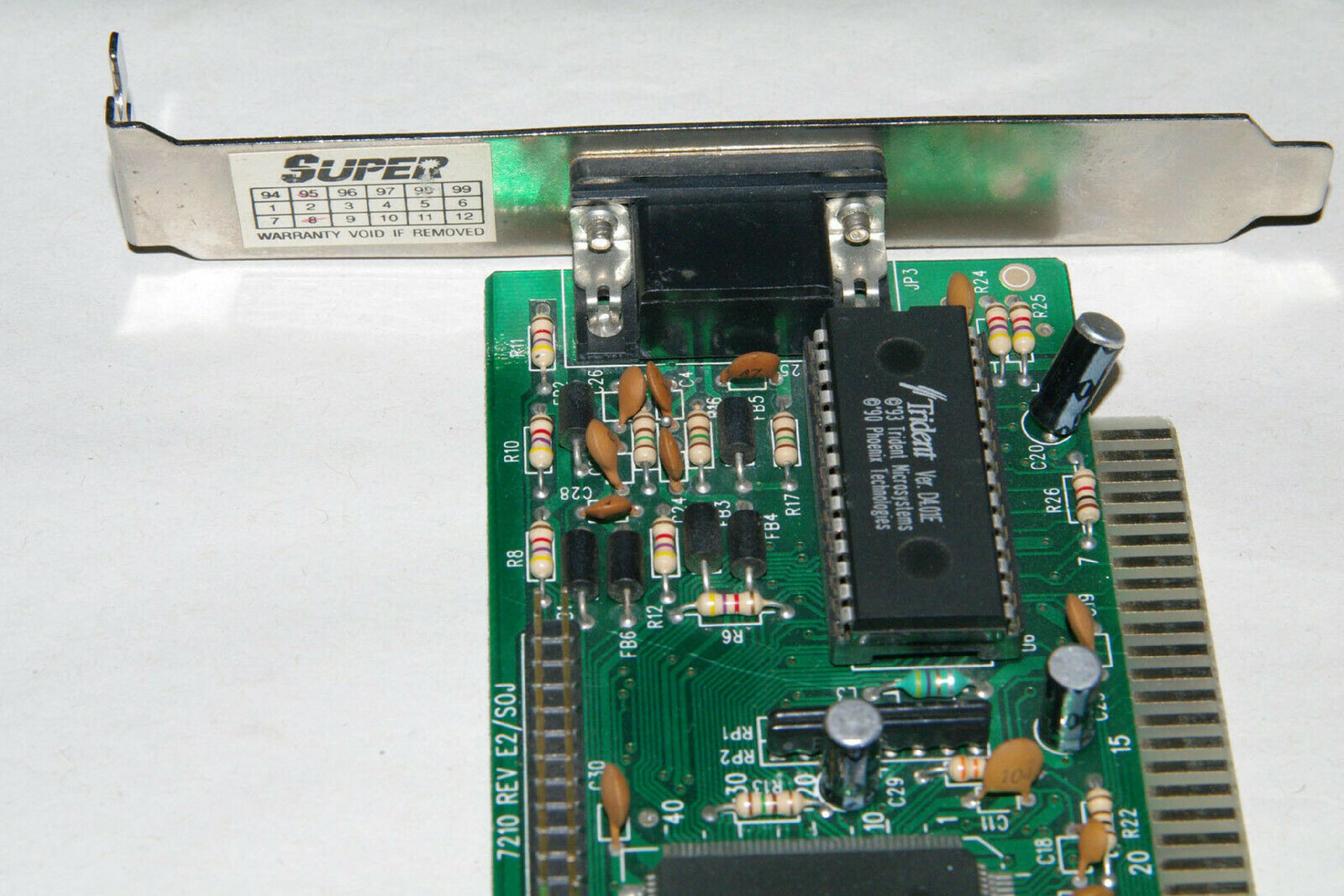 TRIDENT MICROSYSTEMS TVGA9000I ISA VIDEO CARD