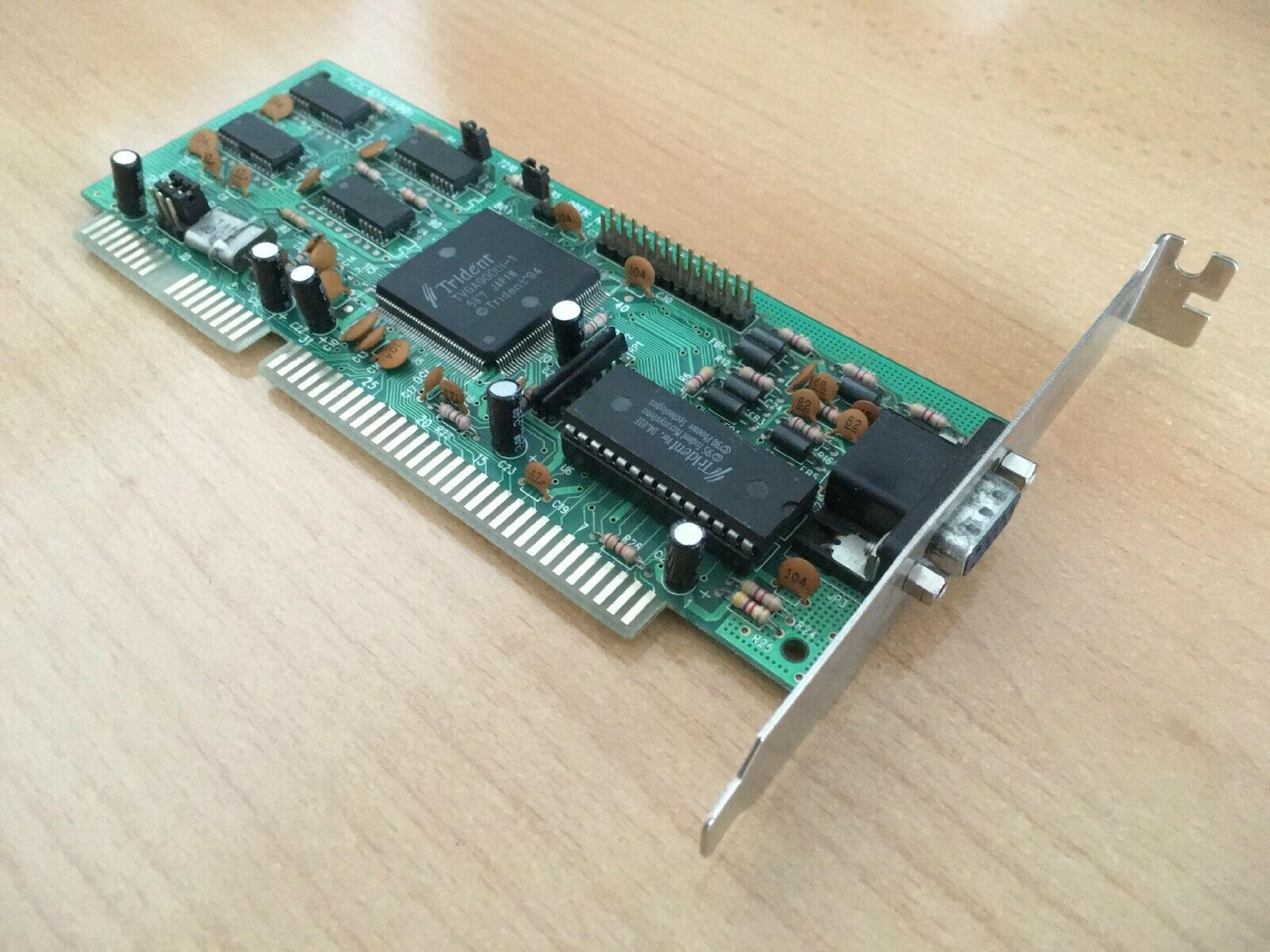 TRIDENT MICROSYSTEMS TVGA9000I ISA VIDEO CARD