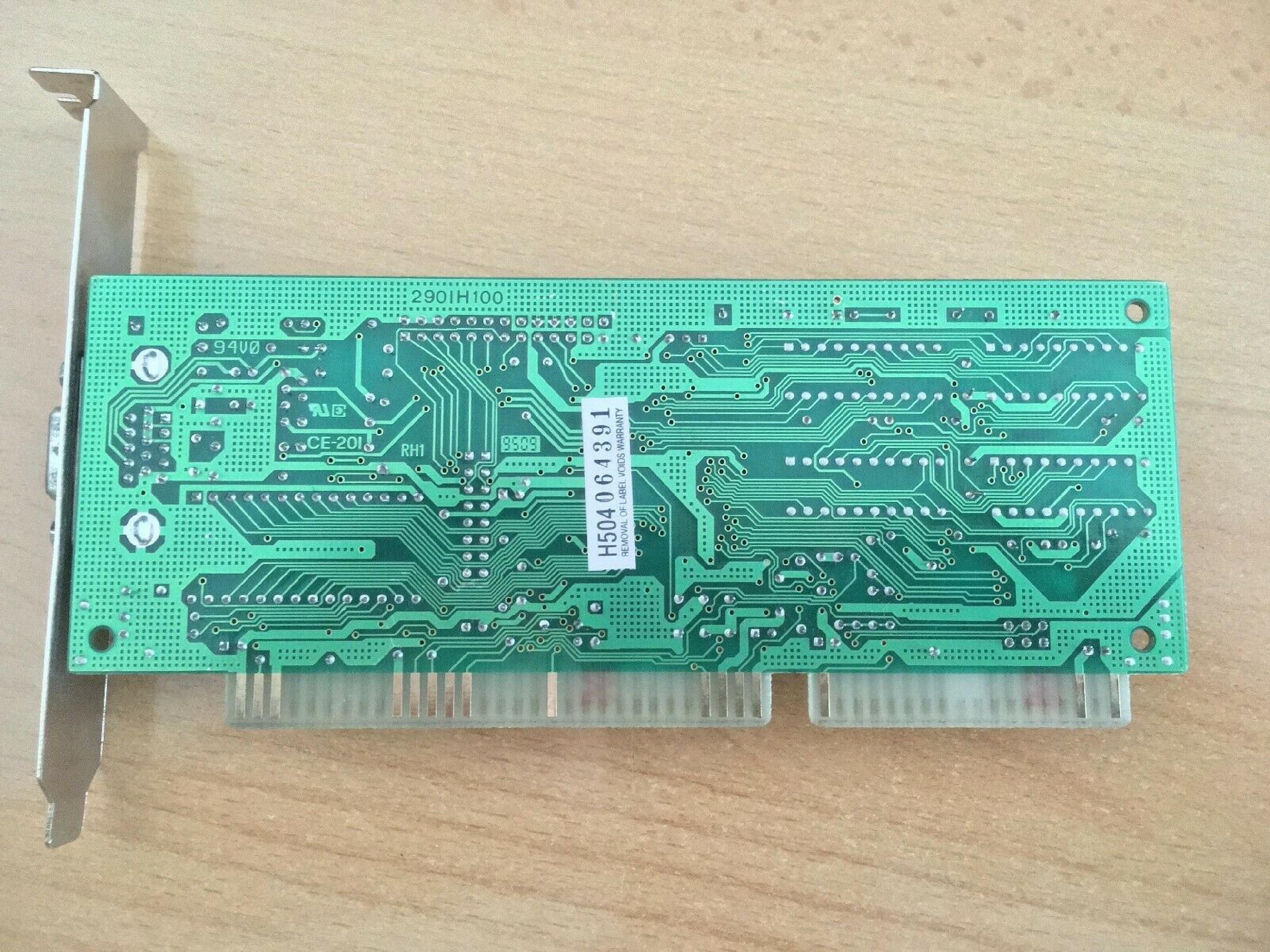 TRIDENT MICROSYSTEMS TVGA9000I ISA VIDEO CARD