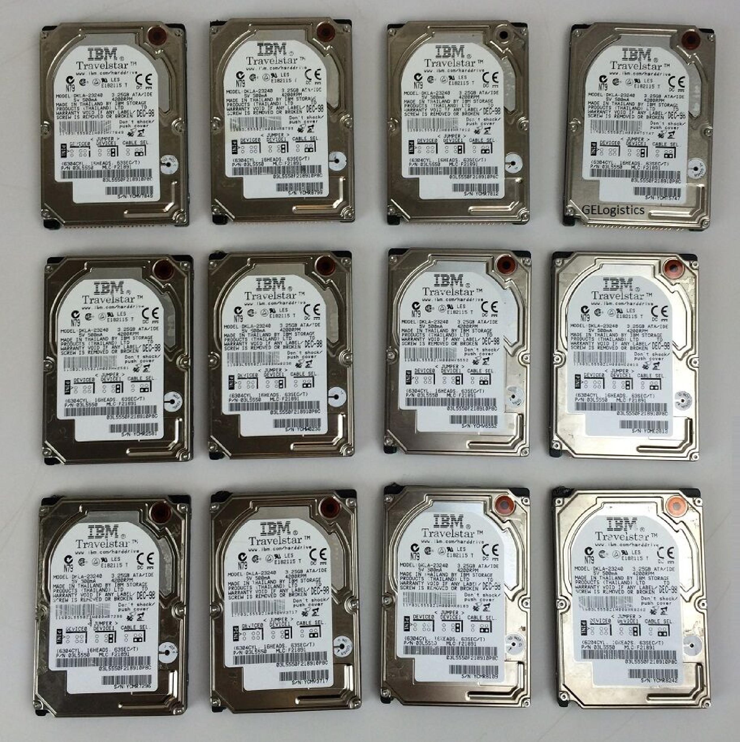 IBM 03L5550 3.25GB ATA/IDE 2.5 INCH LAPTOP HARD DRIVE 3250MB TRAVELSTAR 2.5INCH 4200RPM