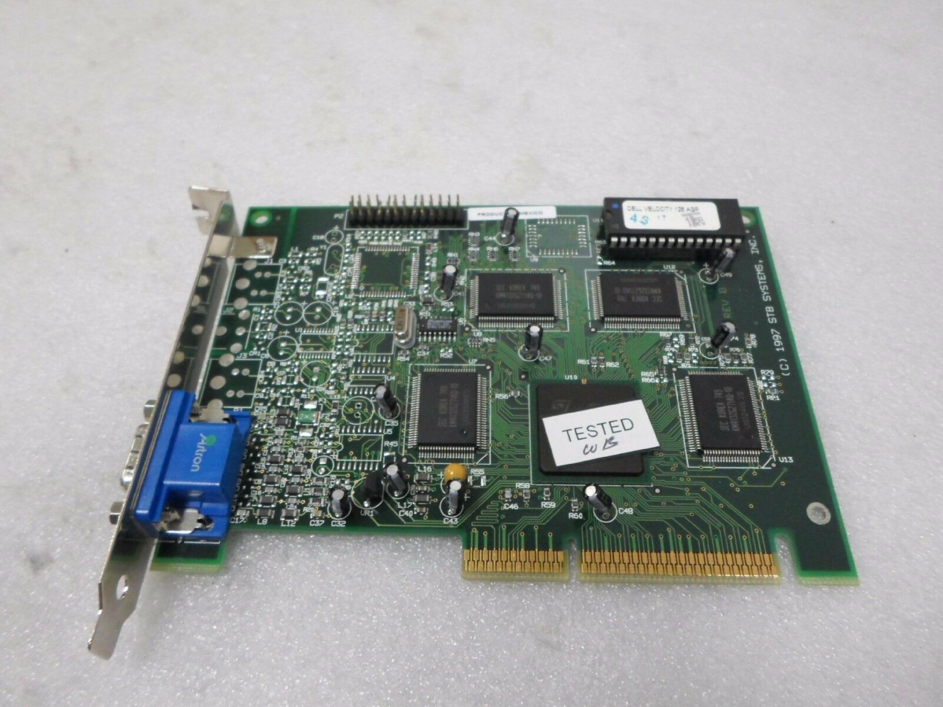 STB SYSTEMS INC 1X0-0618-505 4MB AGP VIDEO CARD WITH VGA OUTPUT