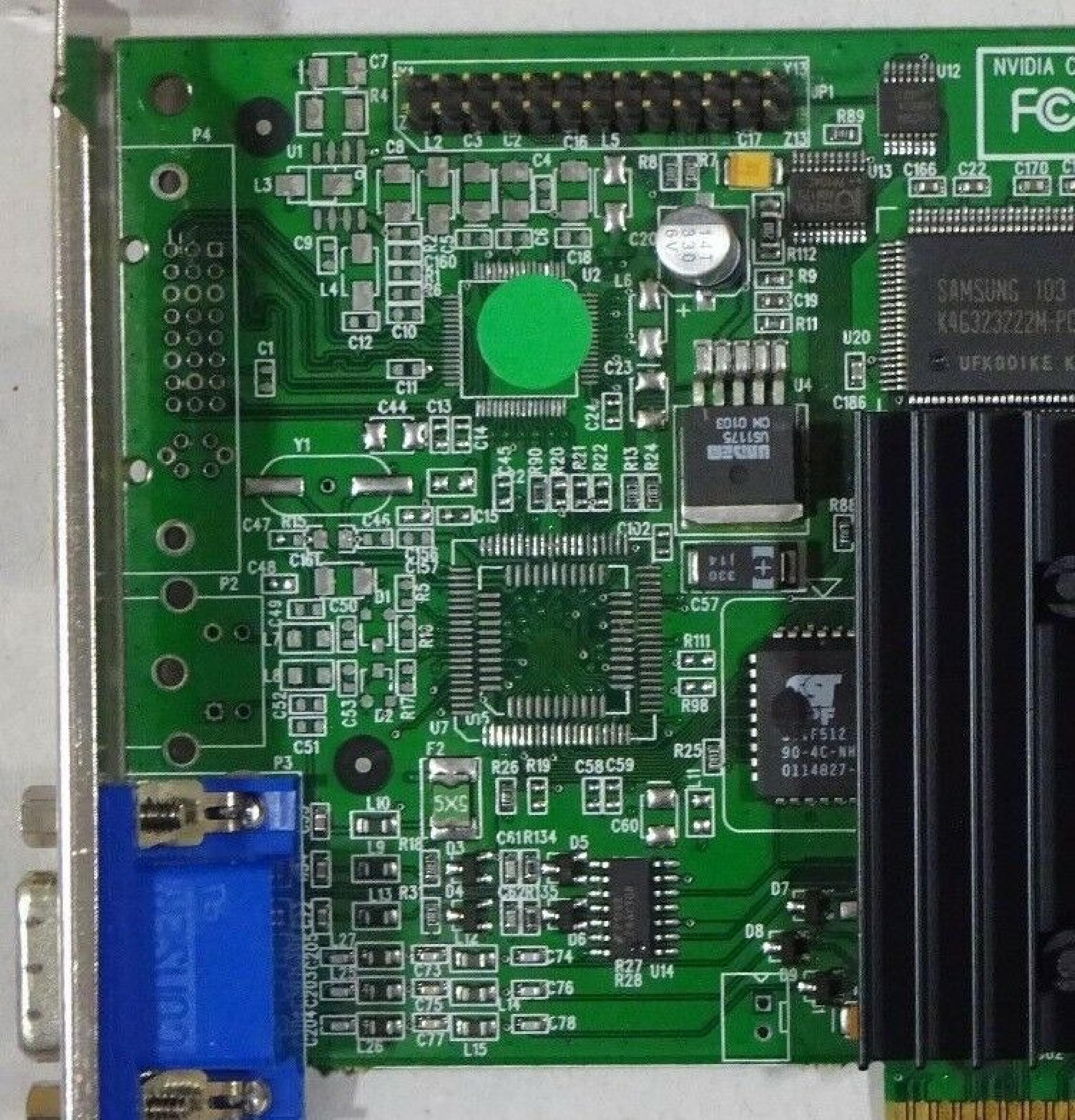 NVIDIA 180-P0016-0000-B 16MB AGP VIDEO CARD WITH VGA OUTPUT CAR