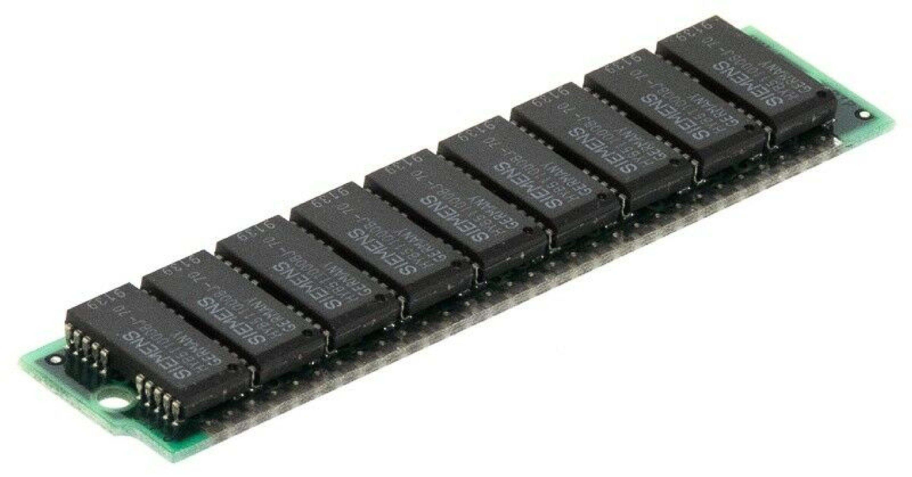 SIEMENS HYM91000S-70 30 PIN SIMM 9 CHIP