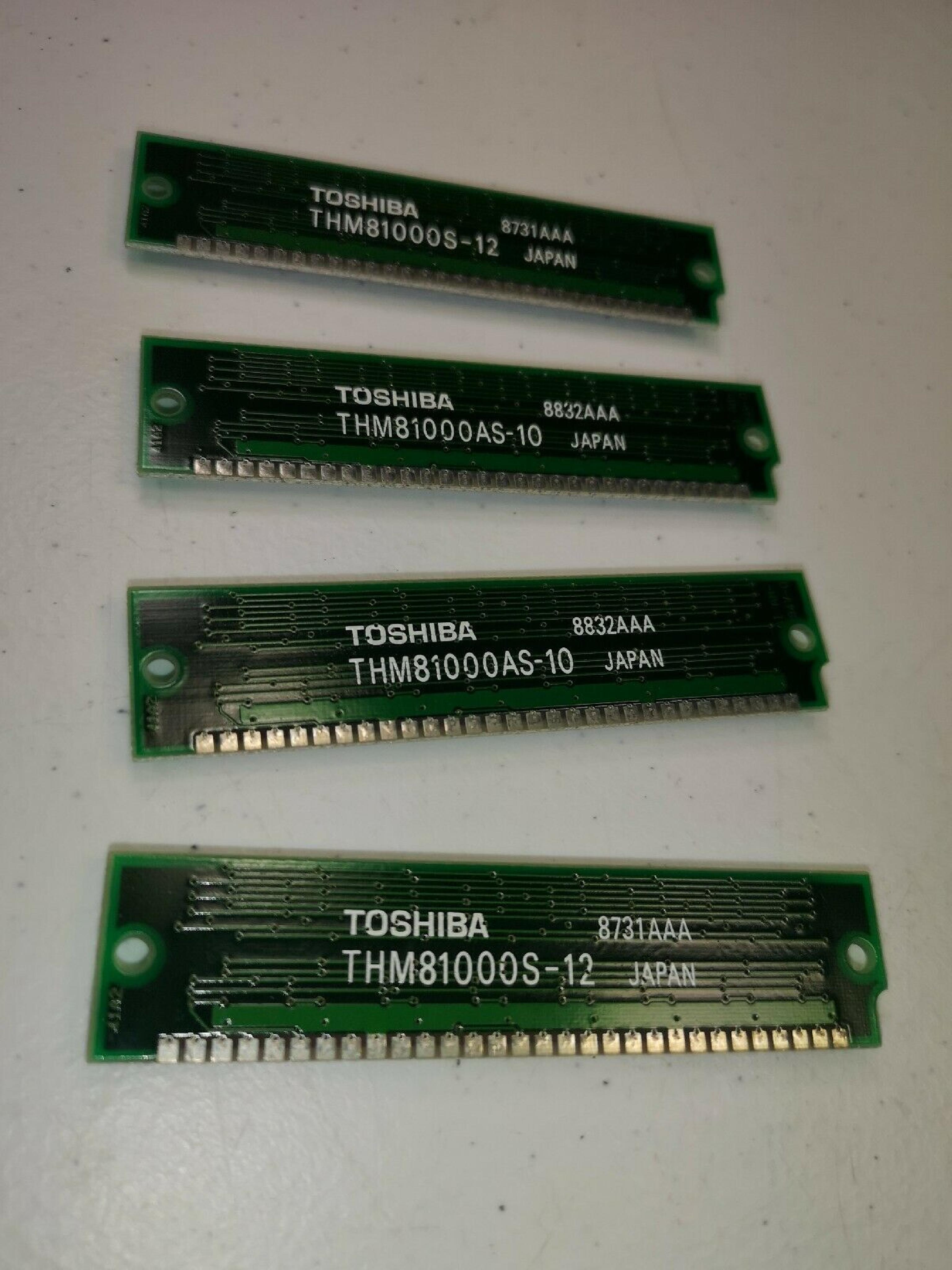 TOSHIBA THM91000AS-10 30 PIN SIMM 9 CHIP 30PIN WITH PARITY