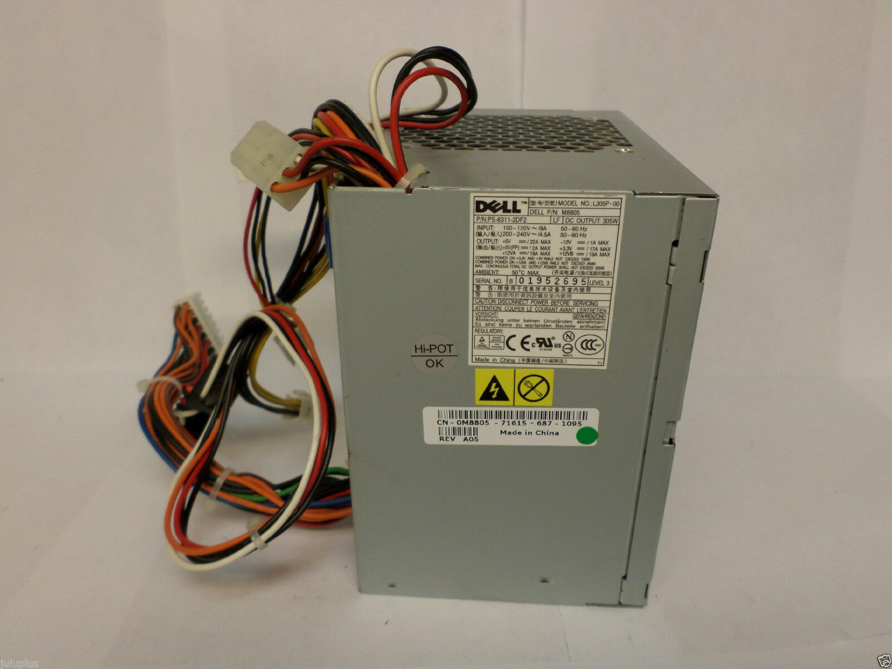 DELL M8806 305W ATX POWER SUPPLY