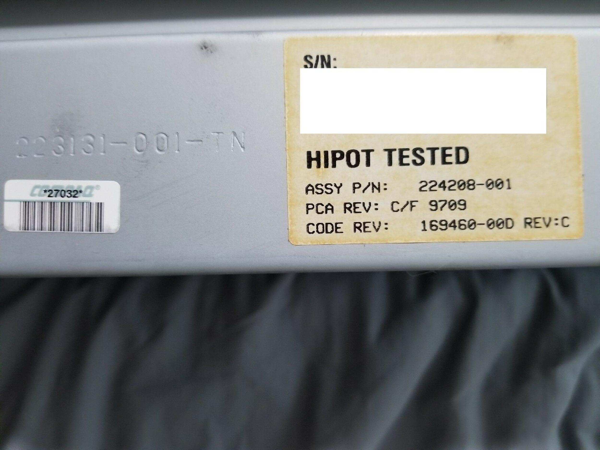 COMPAQ / HEWLETT PACKARD / HP 224207-001 350W POWER SUPPLY HOT SWAP