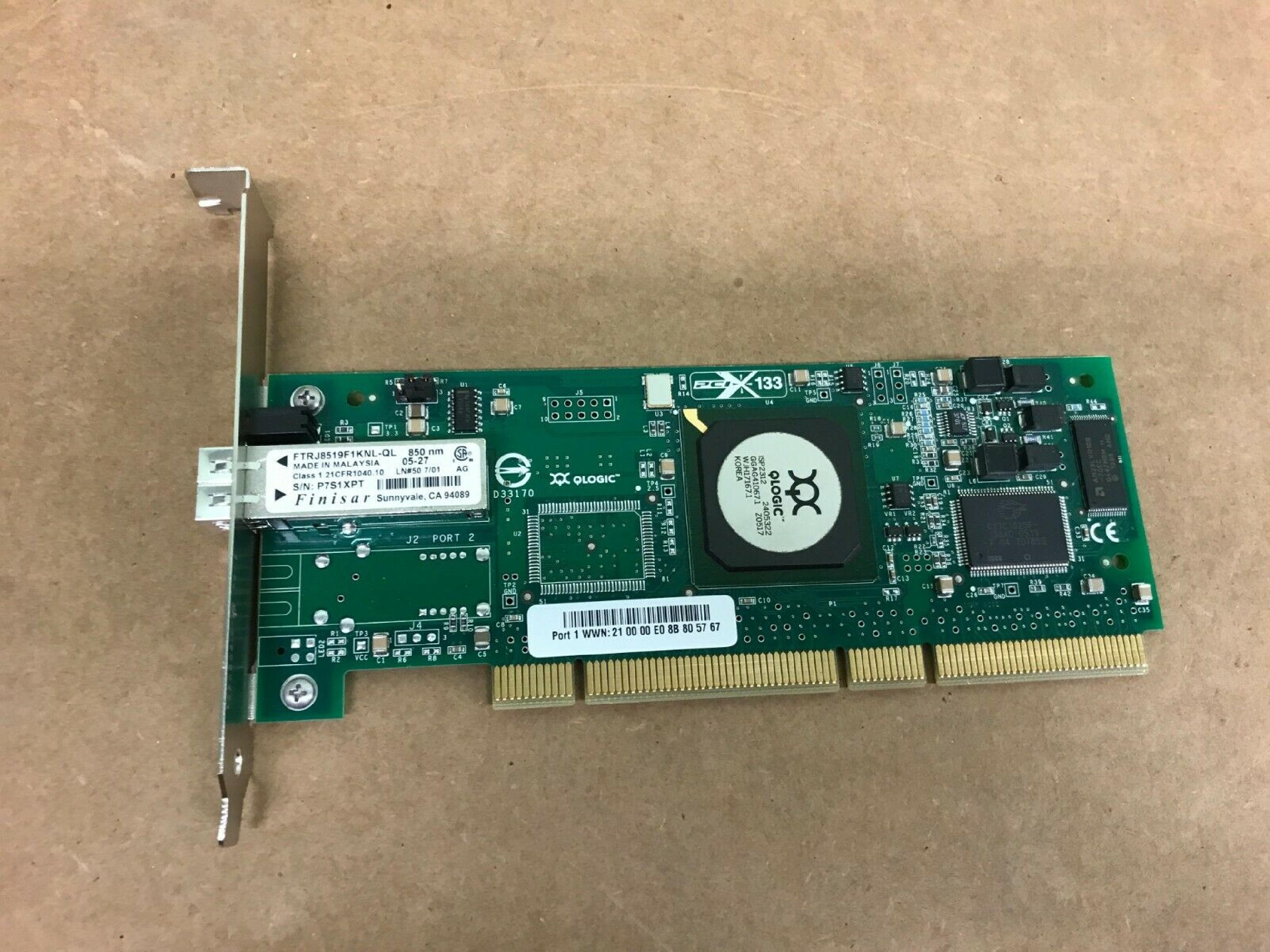 QLOGIC QLA2340 TOTALSTORAGE 2GB SINGLE PORT FC 133 HOST AD PCI-X FIBRE CARD