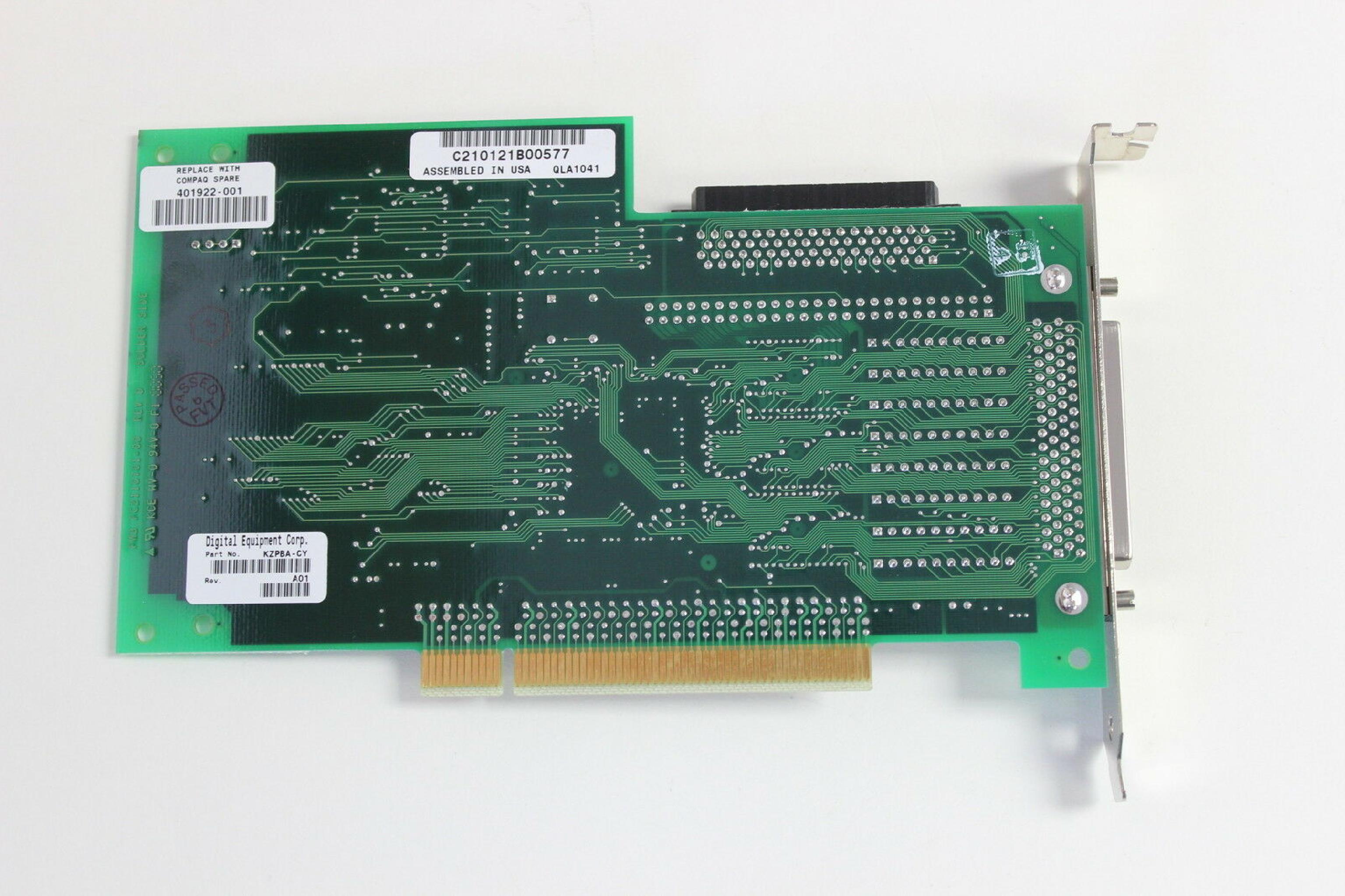 QLOGIC / COMPAQ / HEWLETT PACKARD / HP 401922-001 PCI DIFFERENTIAL SCSI CONTROLLER 68 PIN WIDE